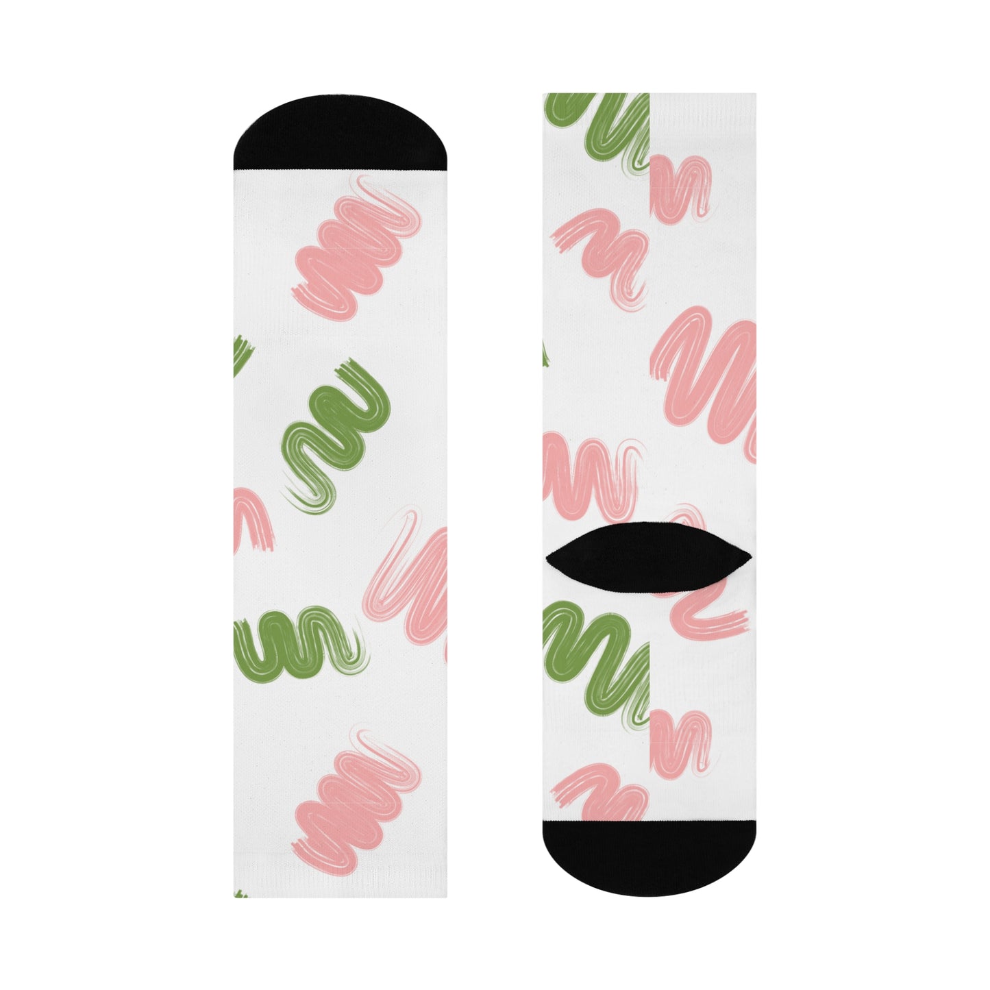 Colorful Cushioned Crew Socks - Trendy & Comfy for Everyday Wear
