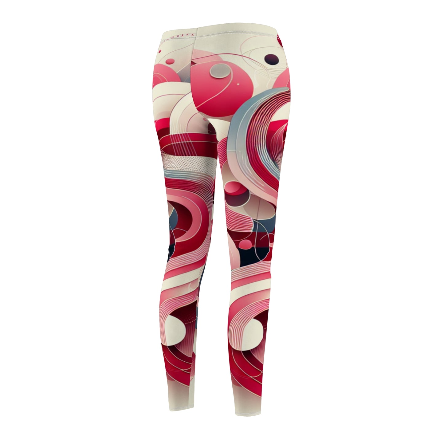 Vibrant Abstract Print Leggings for Women - Casual & Comfortable Wear