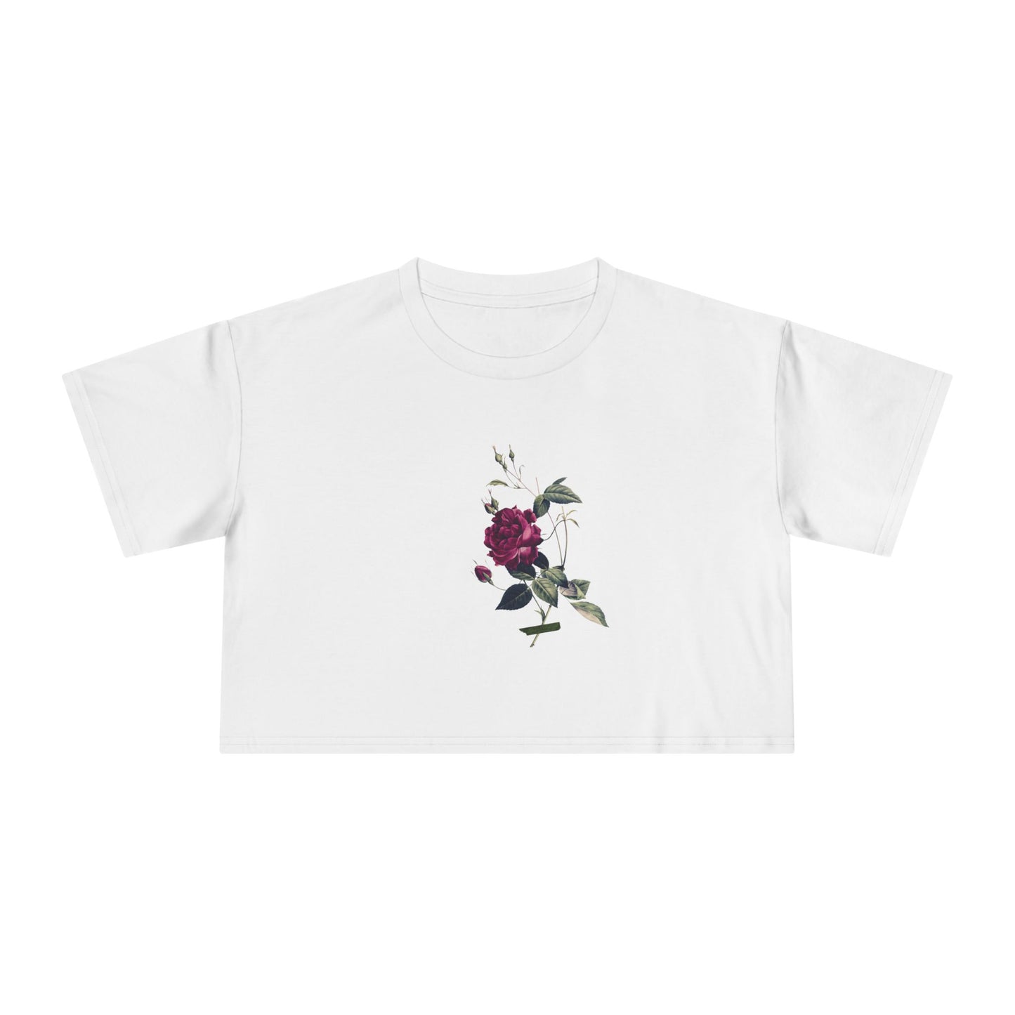 Floral Women's Crop Tee - Stylish Summer Fashion
