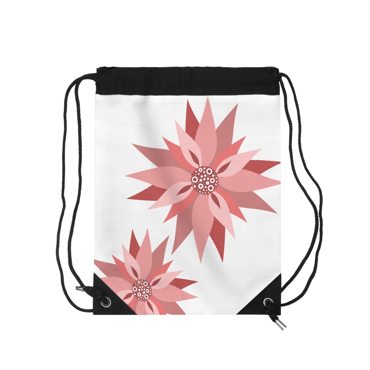 Floral Drawstring Bag - Stylish and Versatile for Everyday Use