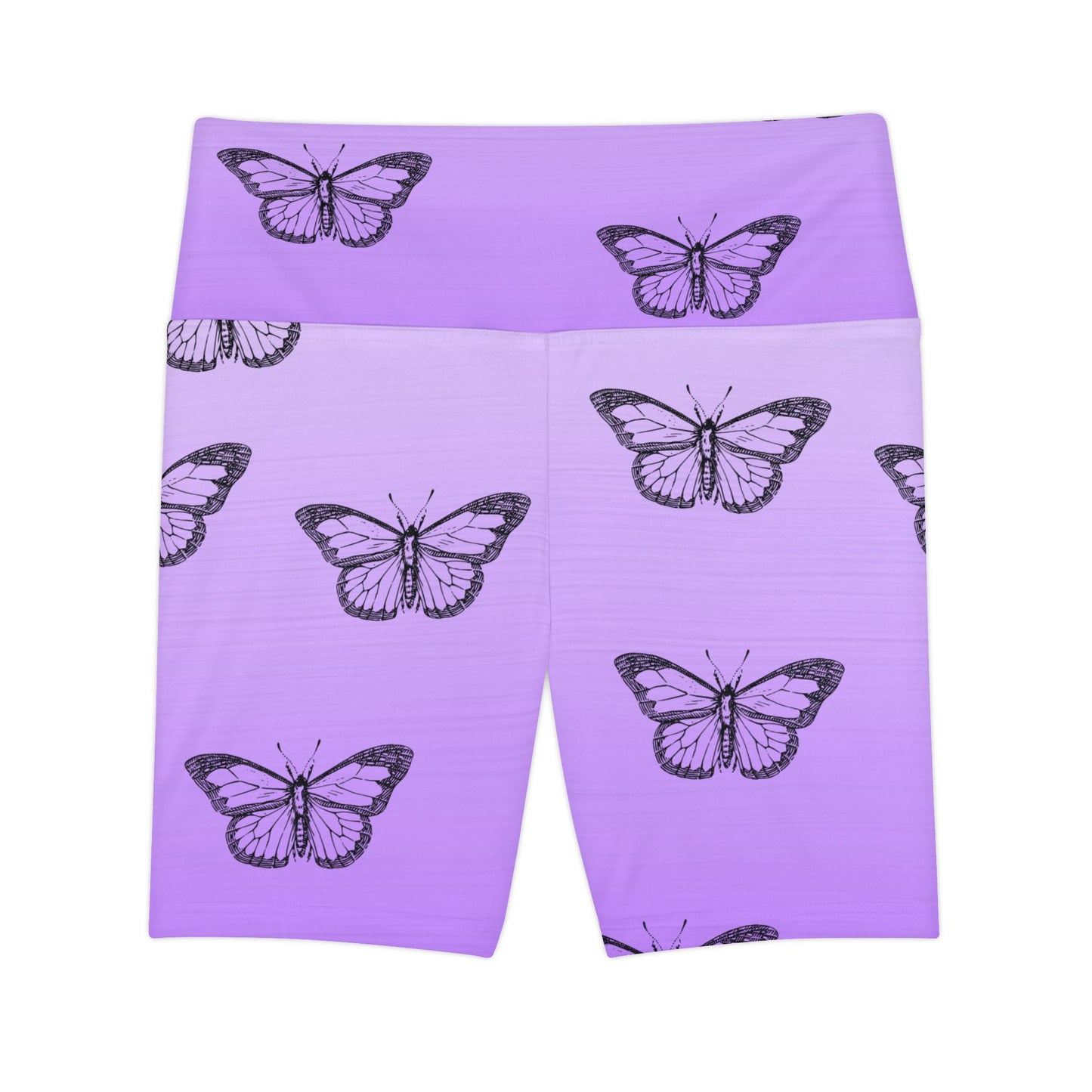 Butterfly Print Women's Workout Shorts – Comfortable & Stylish Activewear for Fitness Enthusiasts