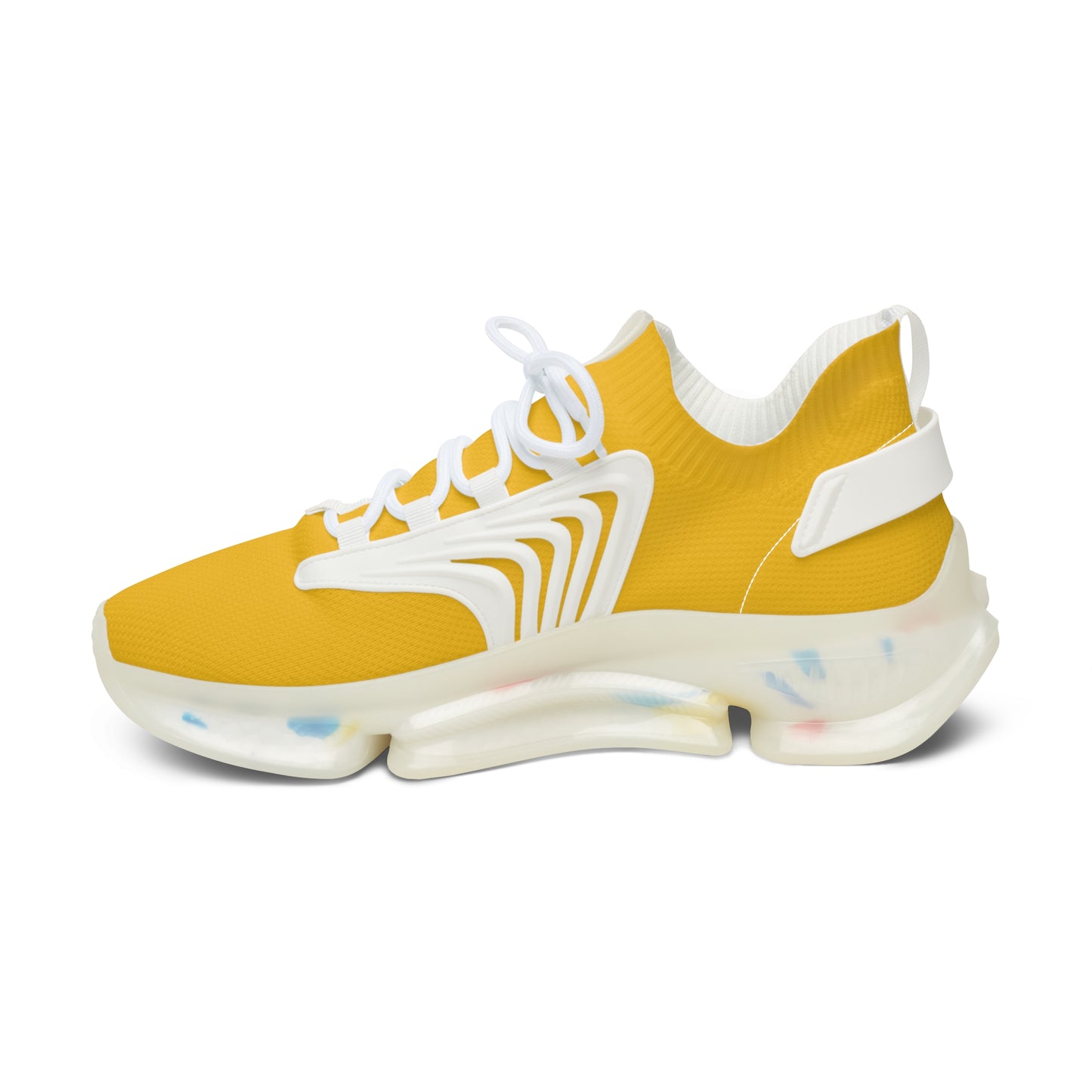 Bright Yellow Women's Mesh Sneakers for Comfort and Style, Athletic Footwear, Trendy Sneakers, Summer Shoes, Casual Footwear, Sporty Shoes