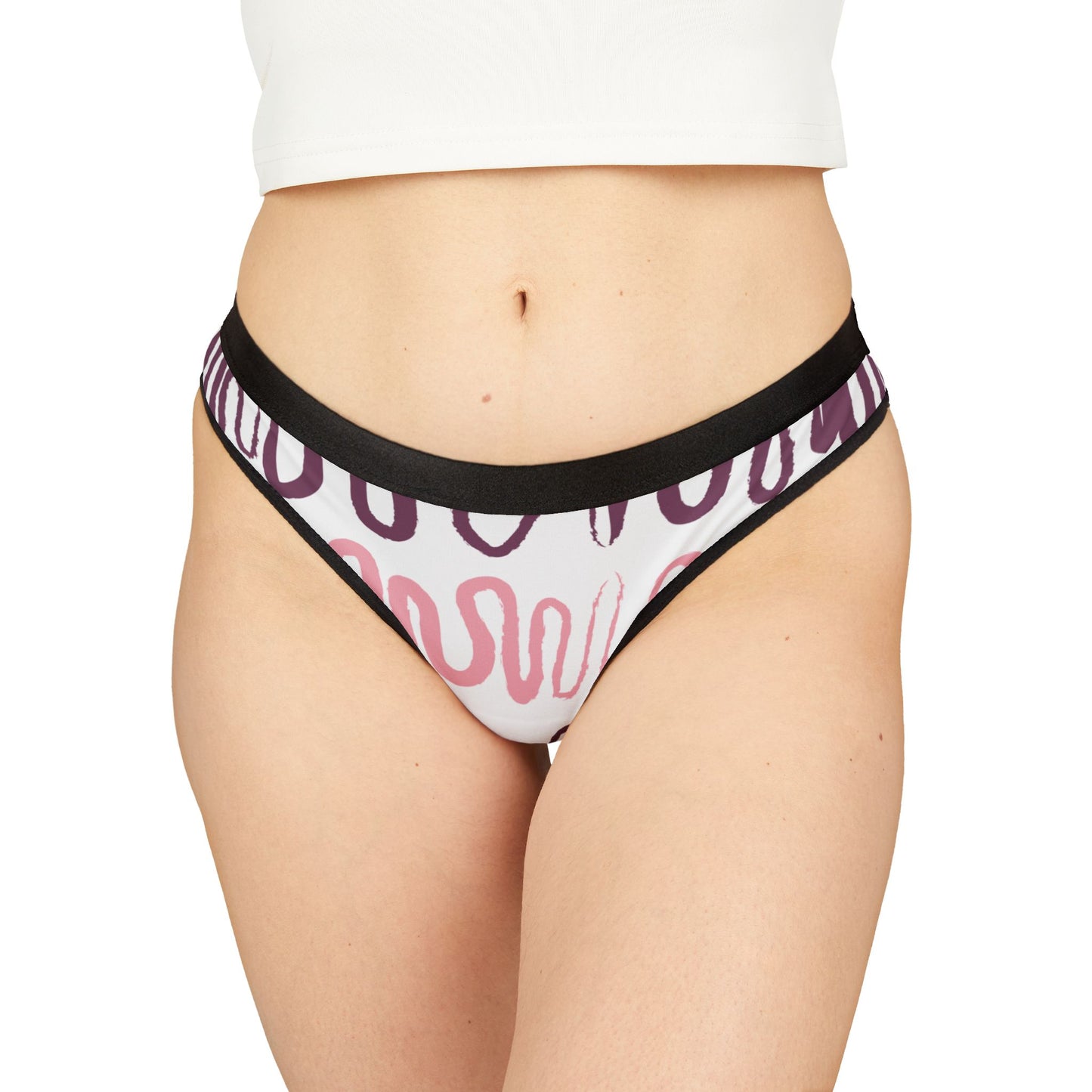 Colorful Abstract Women's Thongs | Comfortable and Stylish Swimwear Underwear