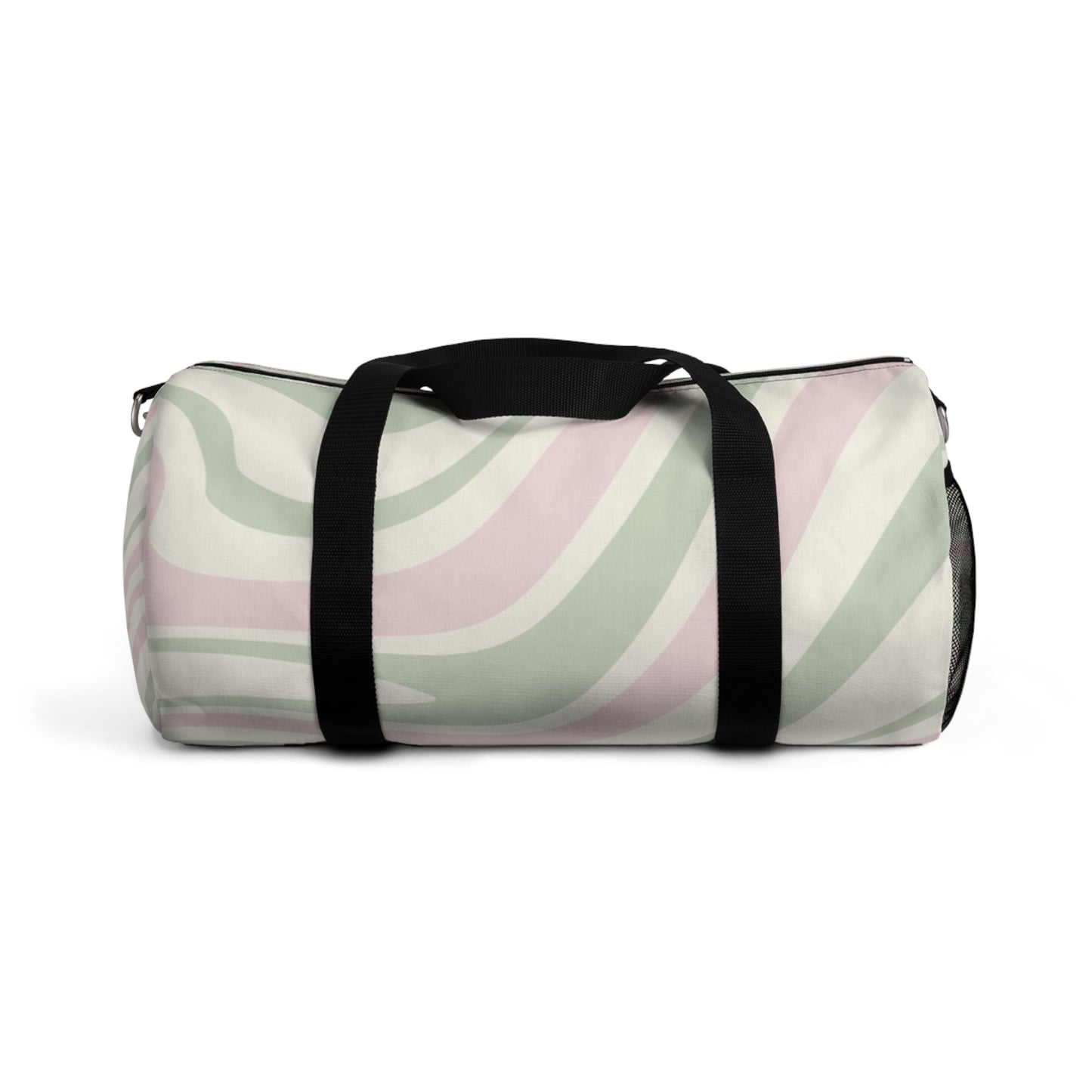 Abstract Wave Print Duffel Bag - Stylish Gym & Travel Essential