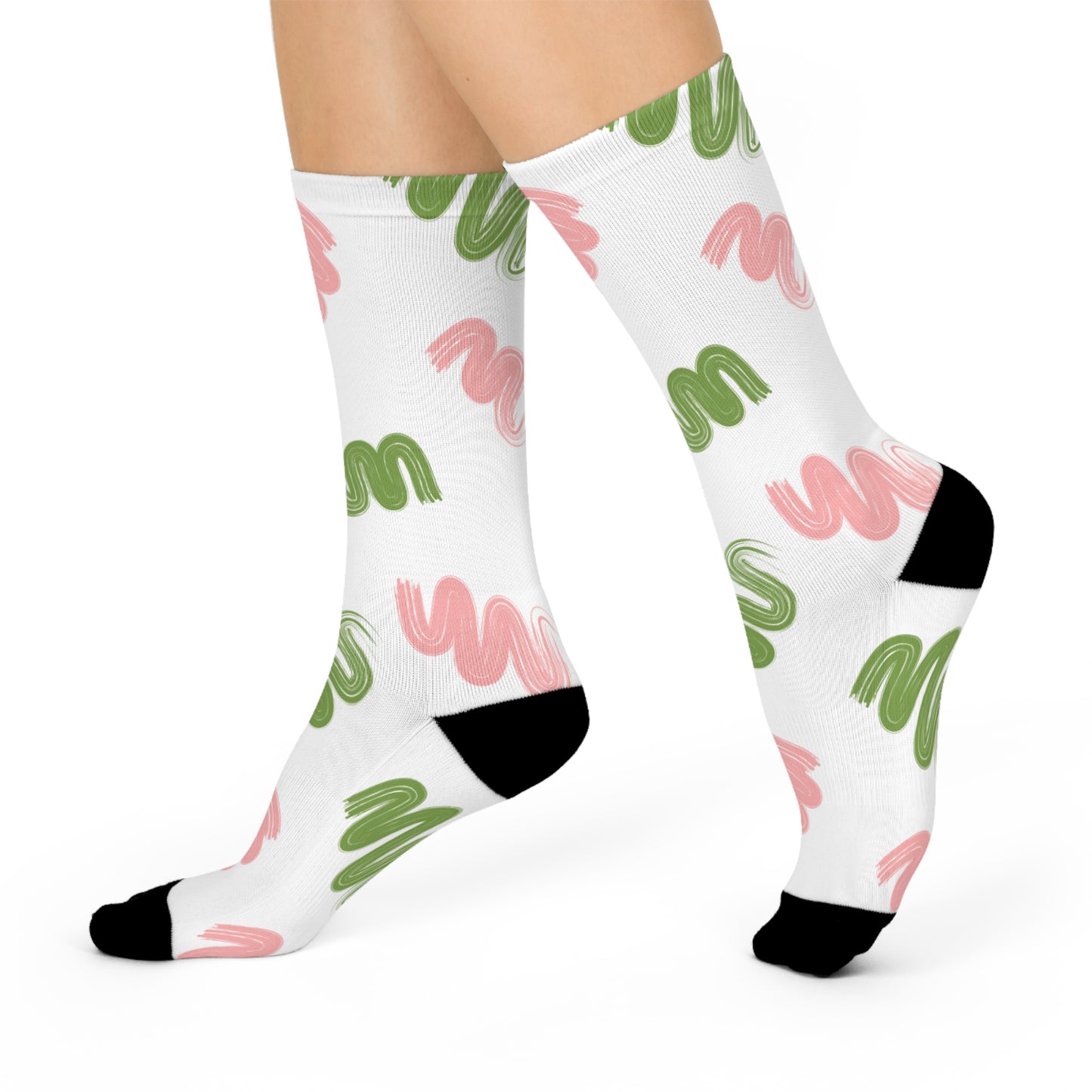 Colorful Cushioned Crew Socks - Trendy & Comfy for Everyday Wear