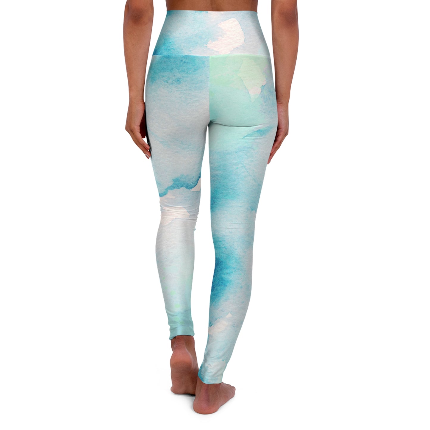 Ocean Waves High Waisted Yoga Leggings for Comfort and Style