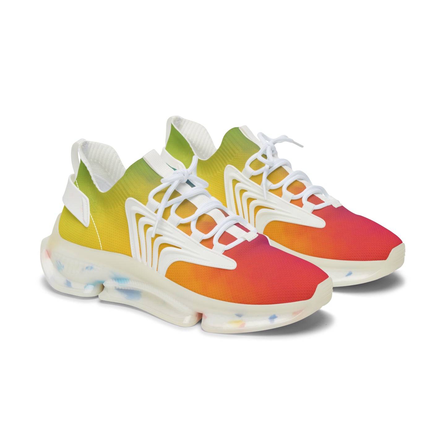 Vibrant Women's Mesh Sneakers - Colorful Lightweight Trainers for Active Lifestyle