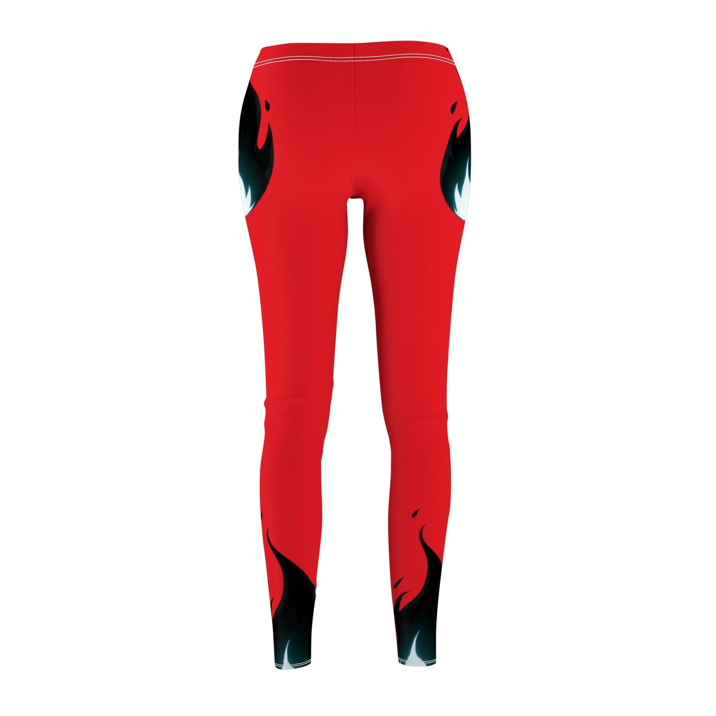 Bold Flame Design Casual Leggings for Women