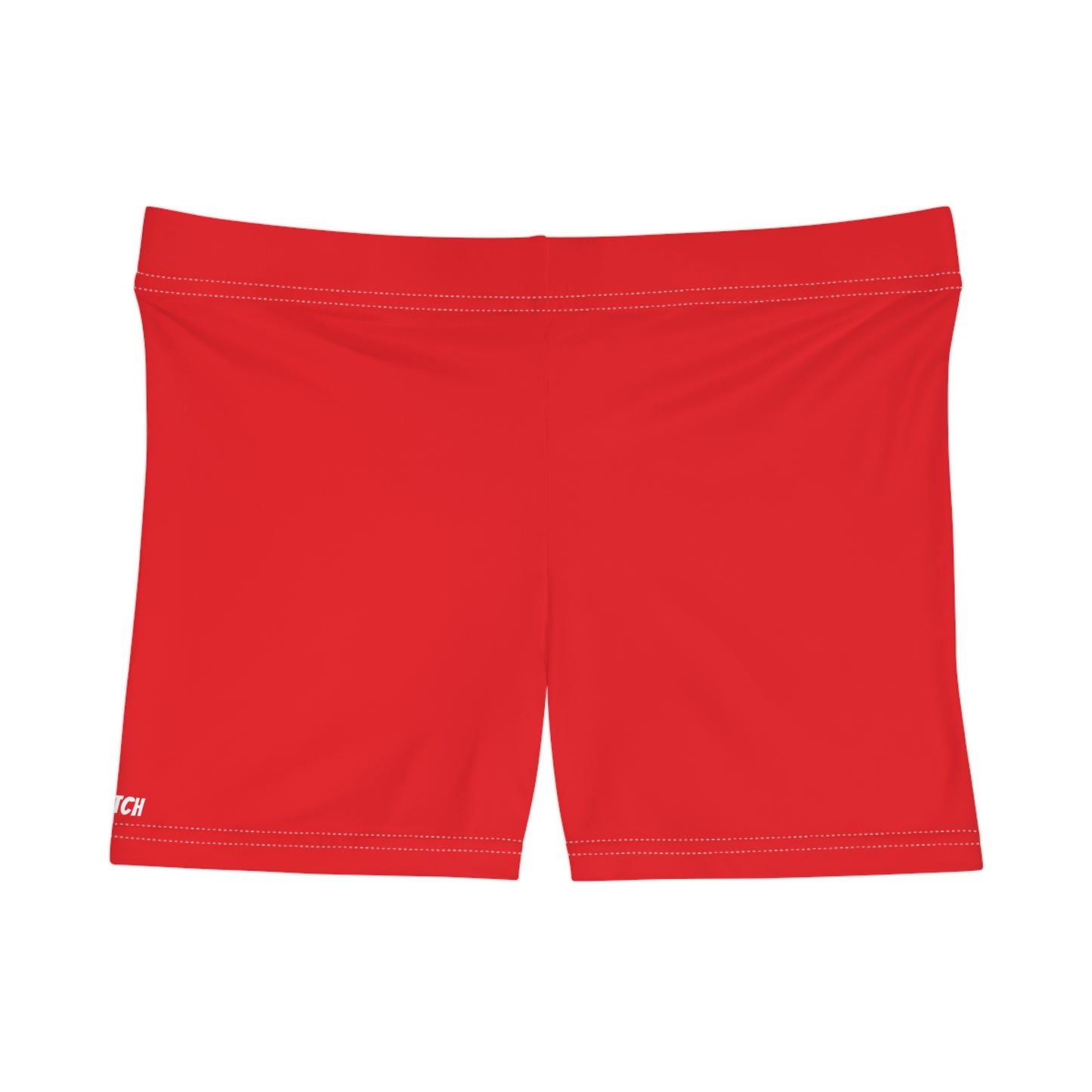 Bold Red Women's Athletic Shorts | Fitness, Sportswear, Swimwear, Summer Vibes, Outdoor Adventures, Casual Comfort