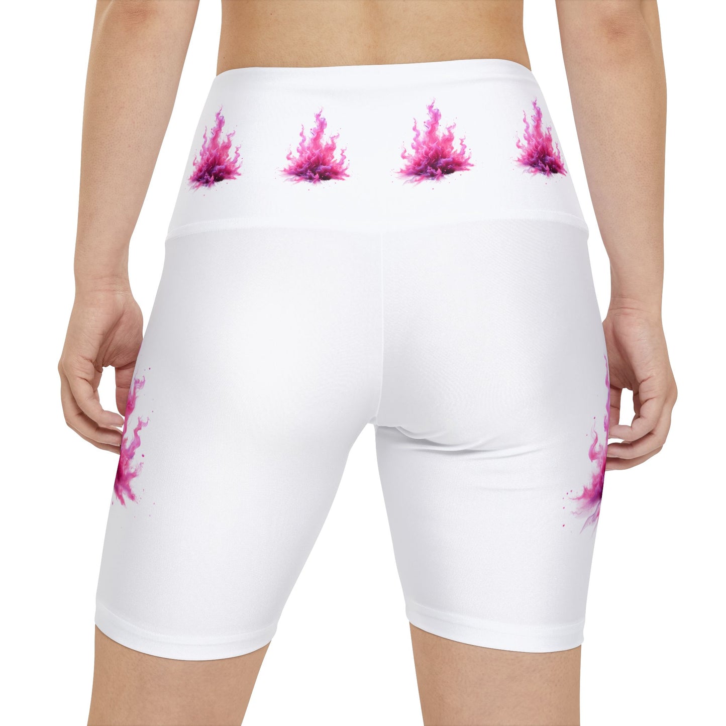 Pink flame Women's Workout Shorts