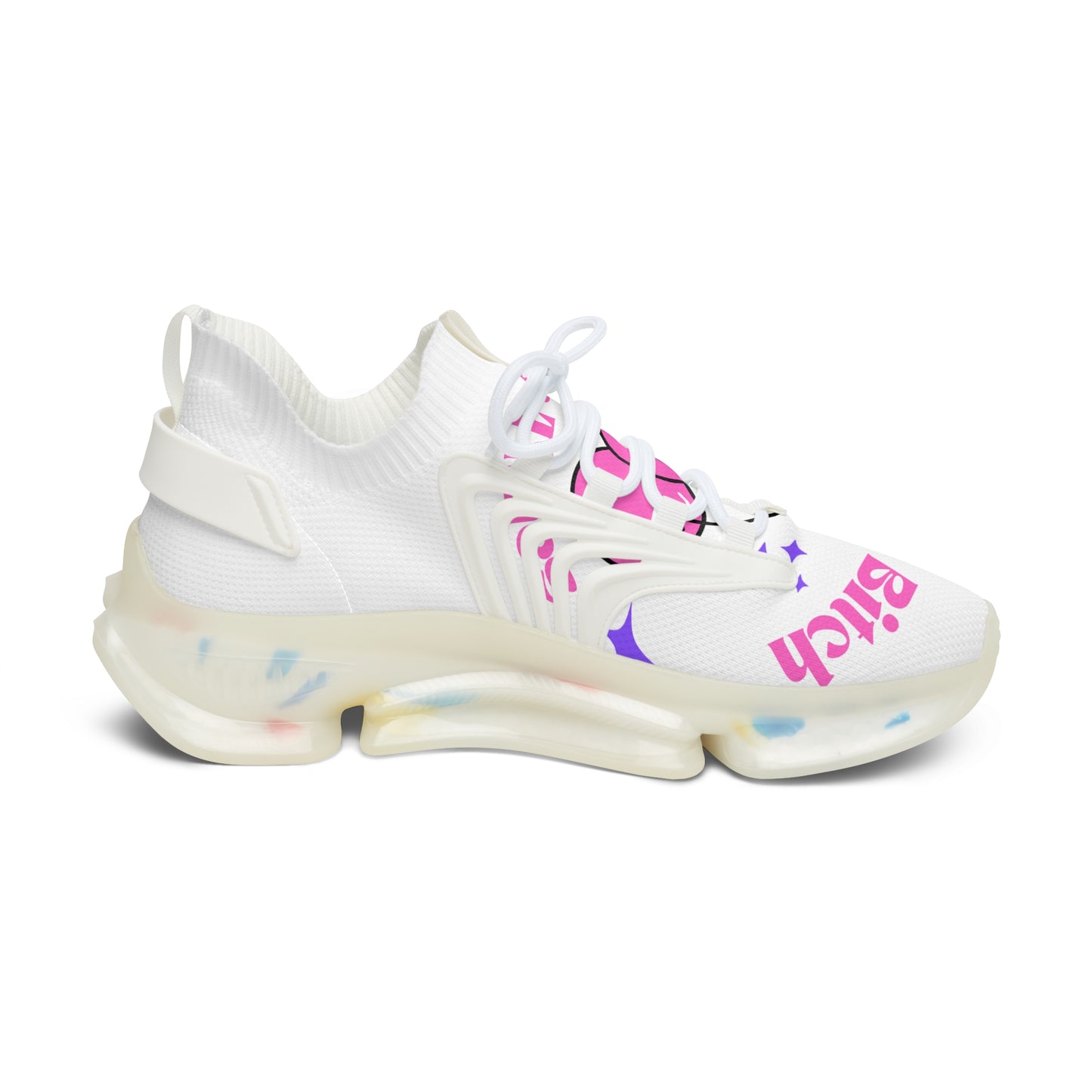 Trendy Women's Mesh Sneakers - 'Hot Fit Bitch' Design