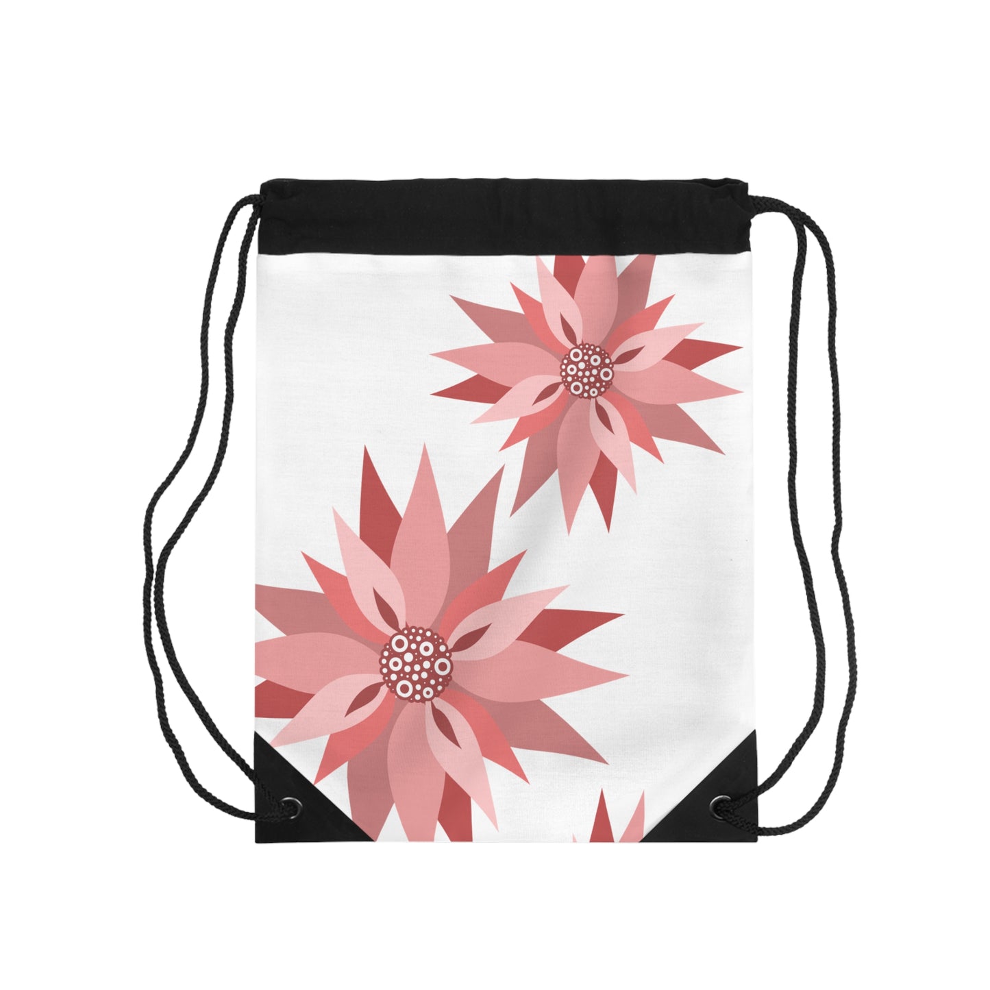 Floral Drawstring Bag - Stylish and Versatile for Everyday Use