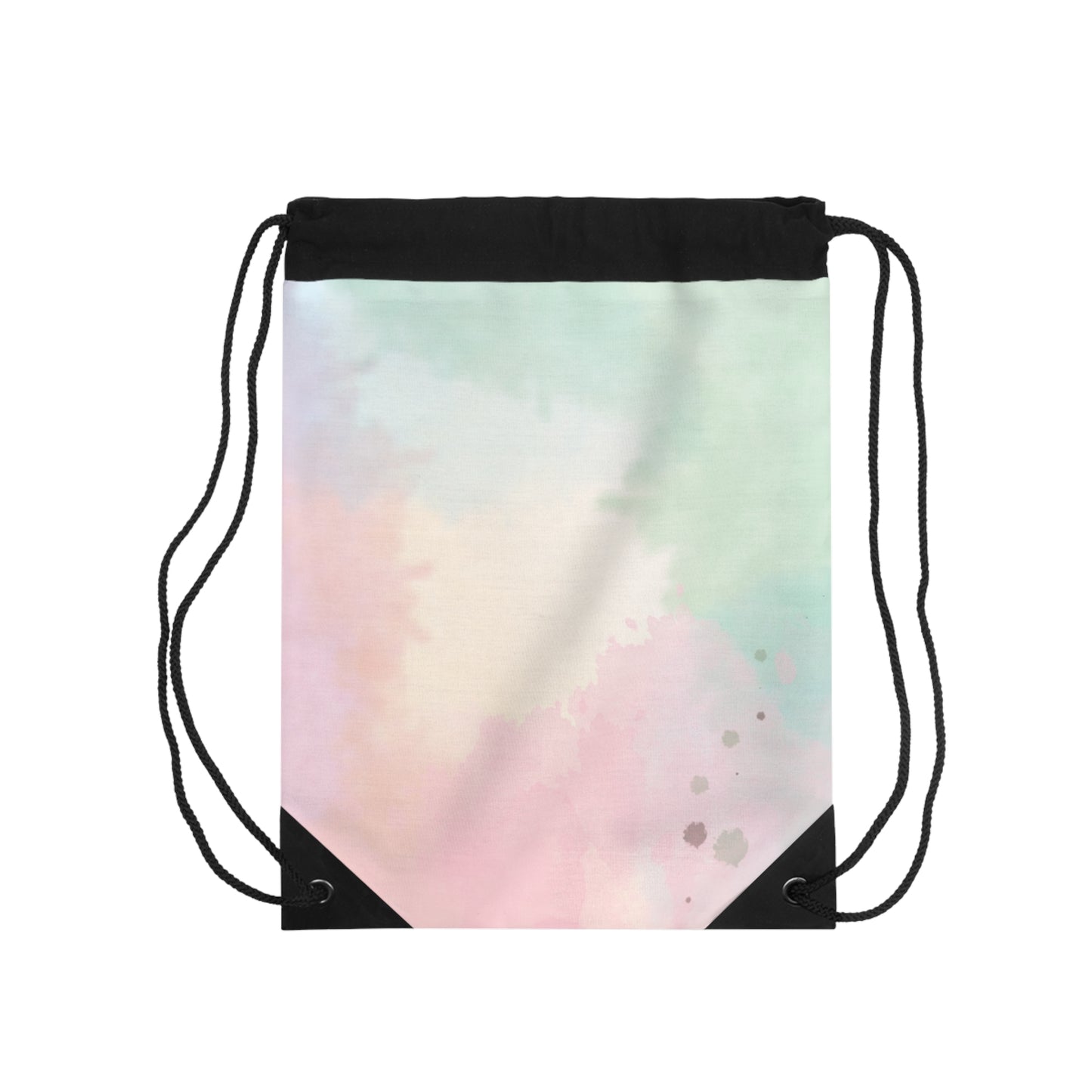 Pastel Watercolor Drawstring Bag - Stylish Lightweight Tote for Everyday Use