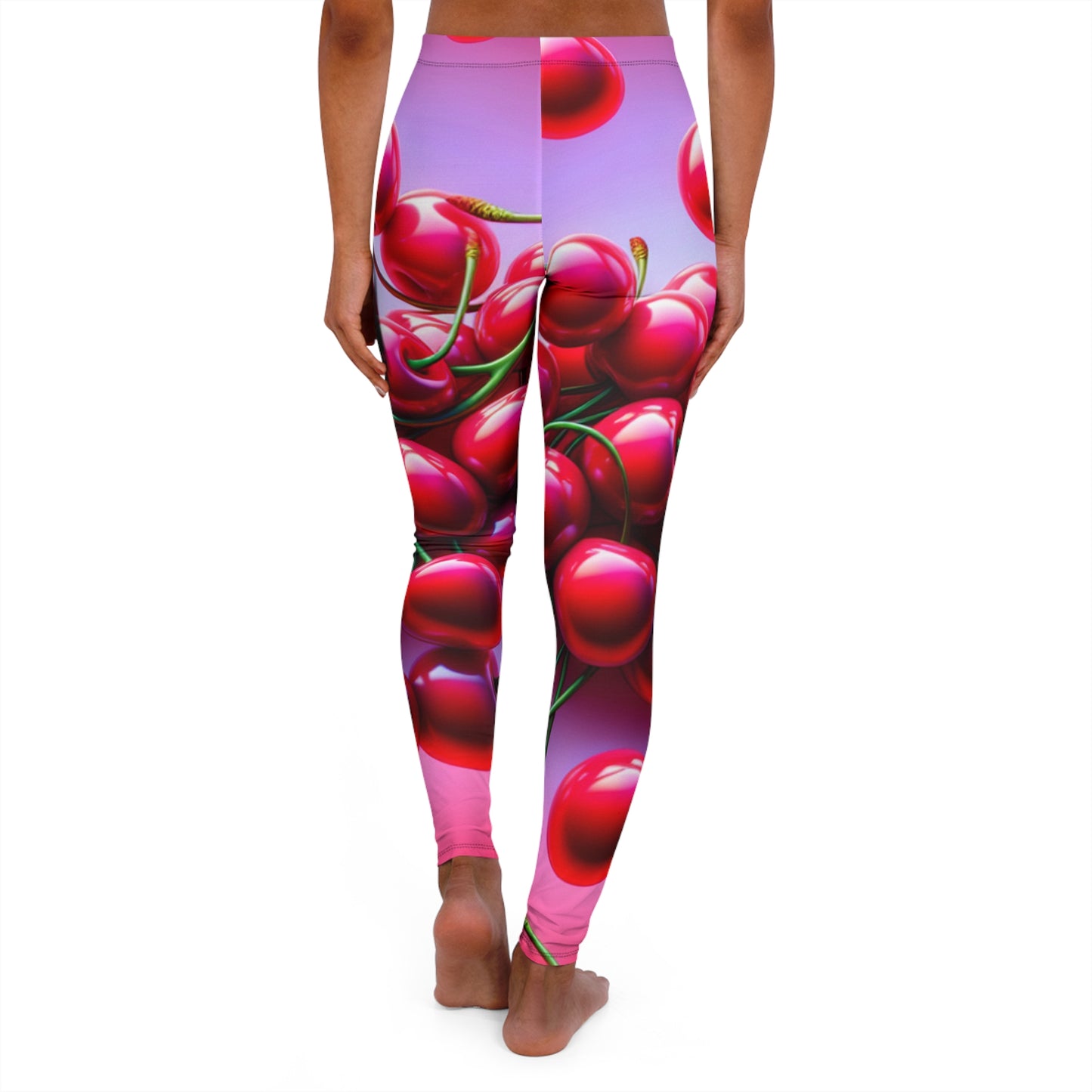 Cherry Blossom Women's Spandex Leggings - Vibrant Casual Wear