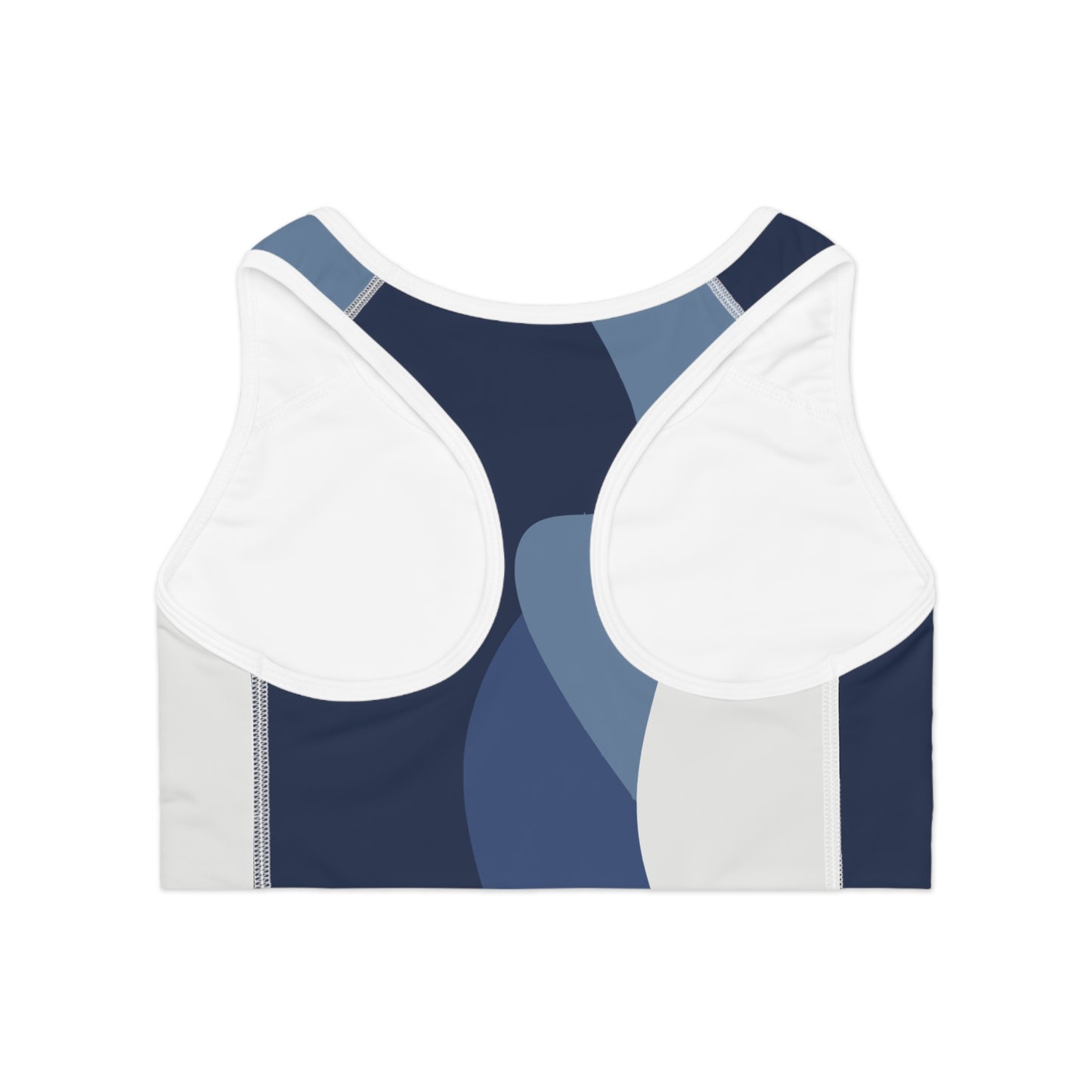Abstract Blue Sports bra, Thong and leggings Bundle