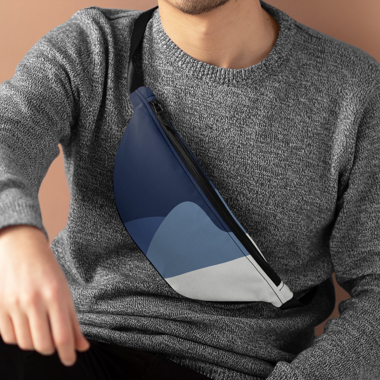 Stylish Geo Print Fanny Pack - Trendy Everyday Accessory