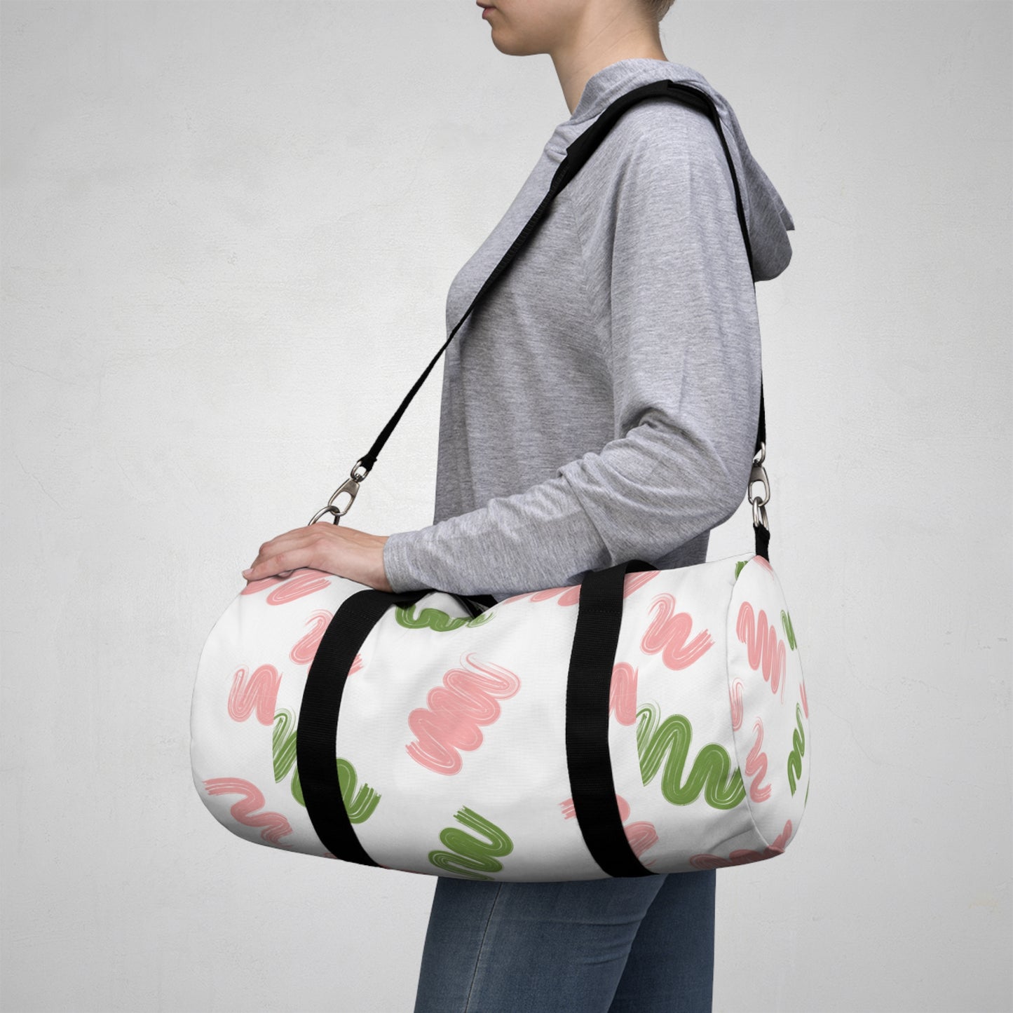 Colorful Wave Pattern Duffel Bag - Stylish Travel Companion for Fitness & Weekend Getaways