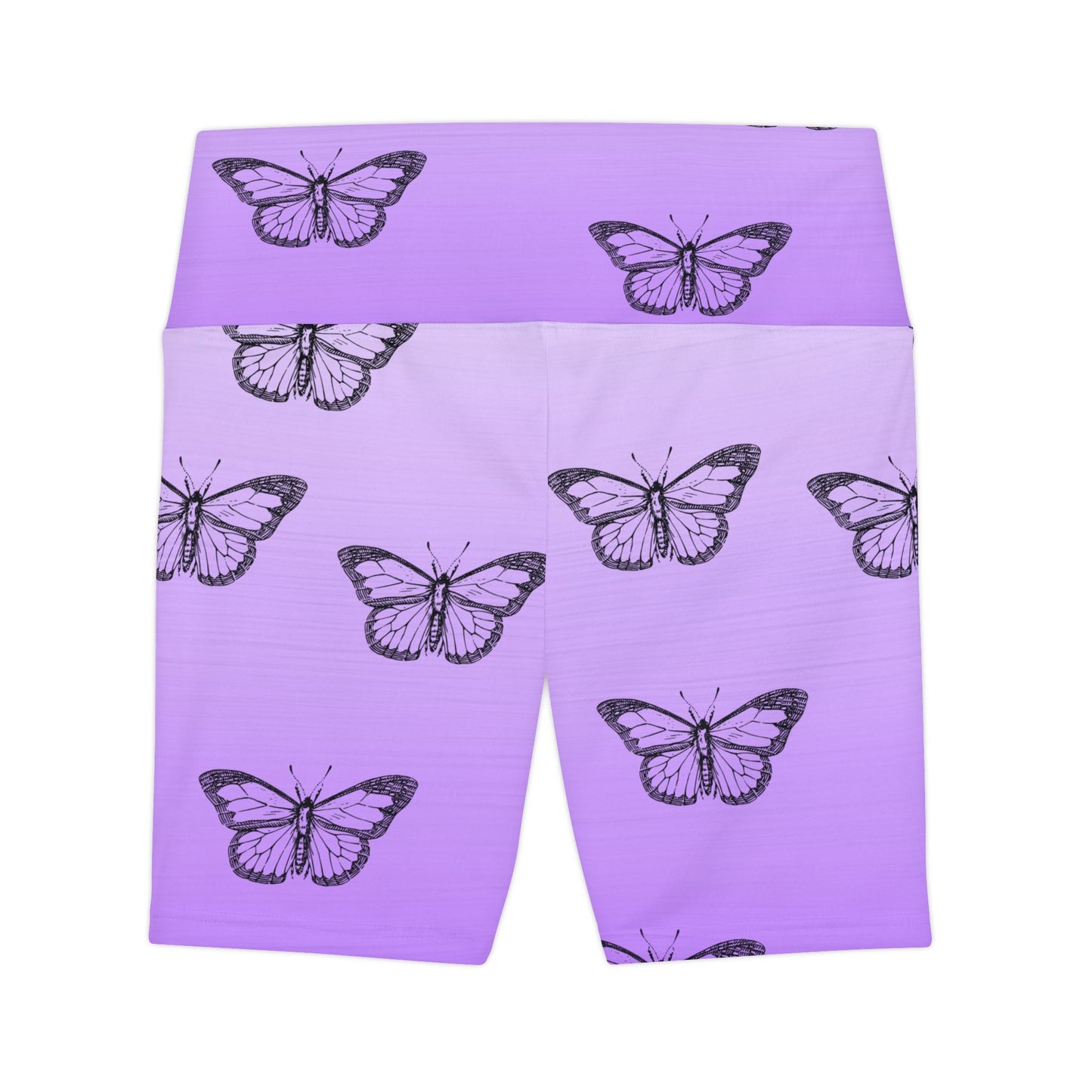 Butterfly Print Women's Workout Shorts – Comfortable & Stylish Activewear for Fitness Enthusiasts