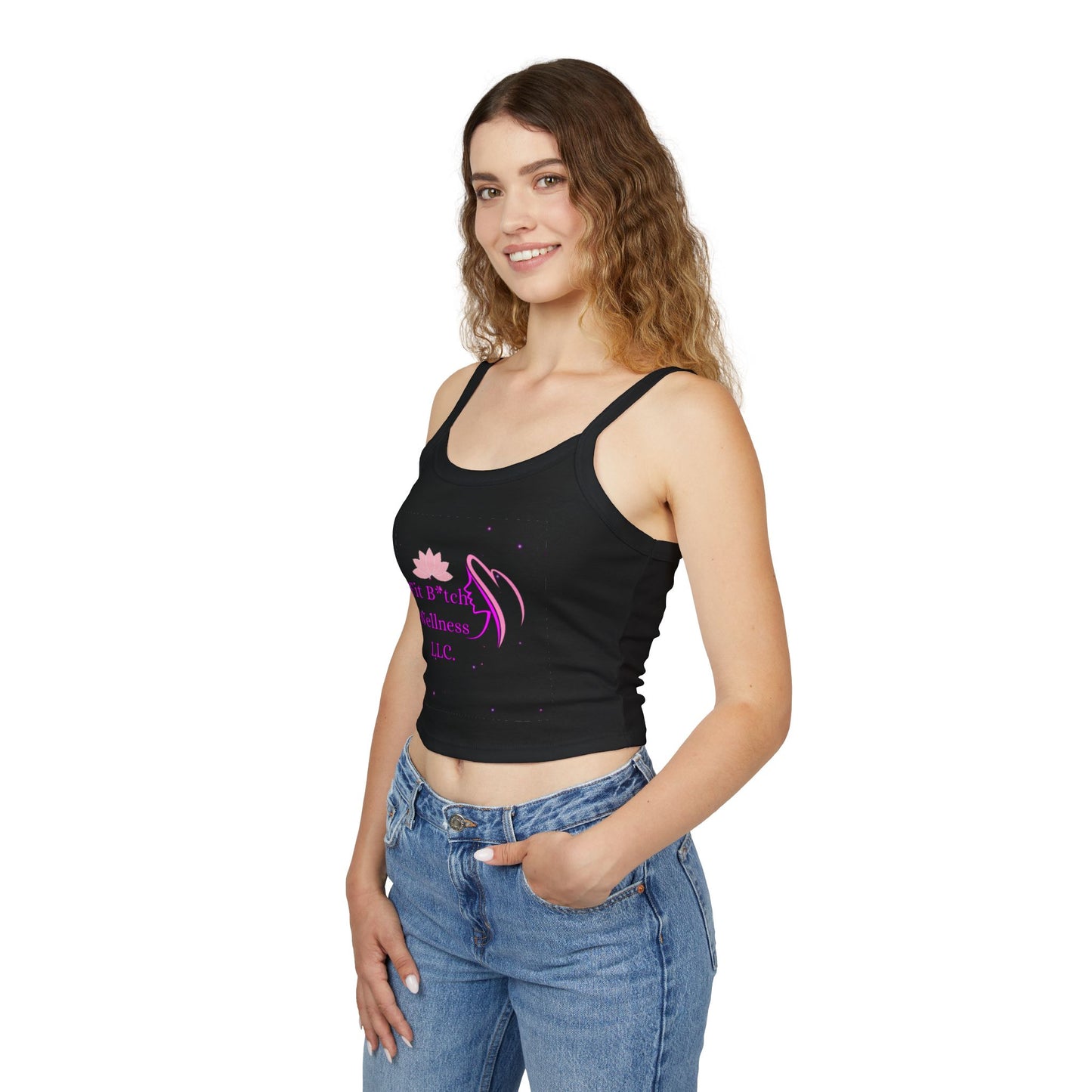 Fit B*tch Wellness Women's Spaghetti Strap Tank Top - Motivational Fitness Apparel