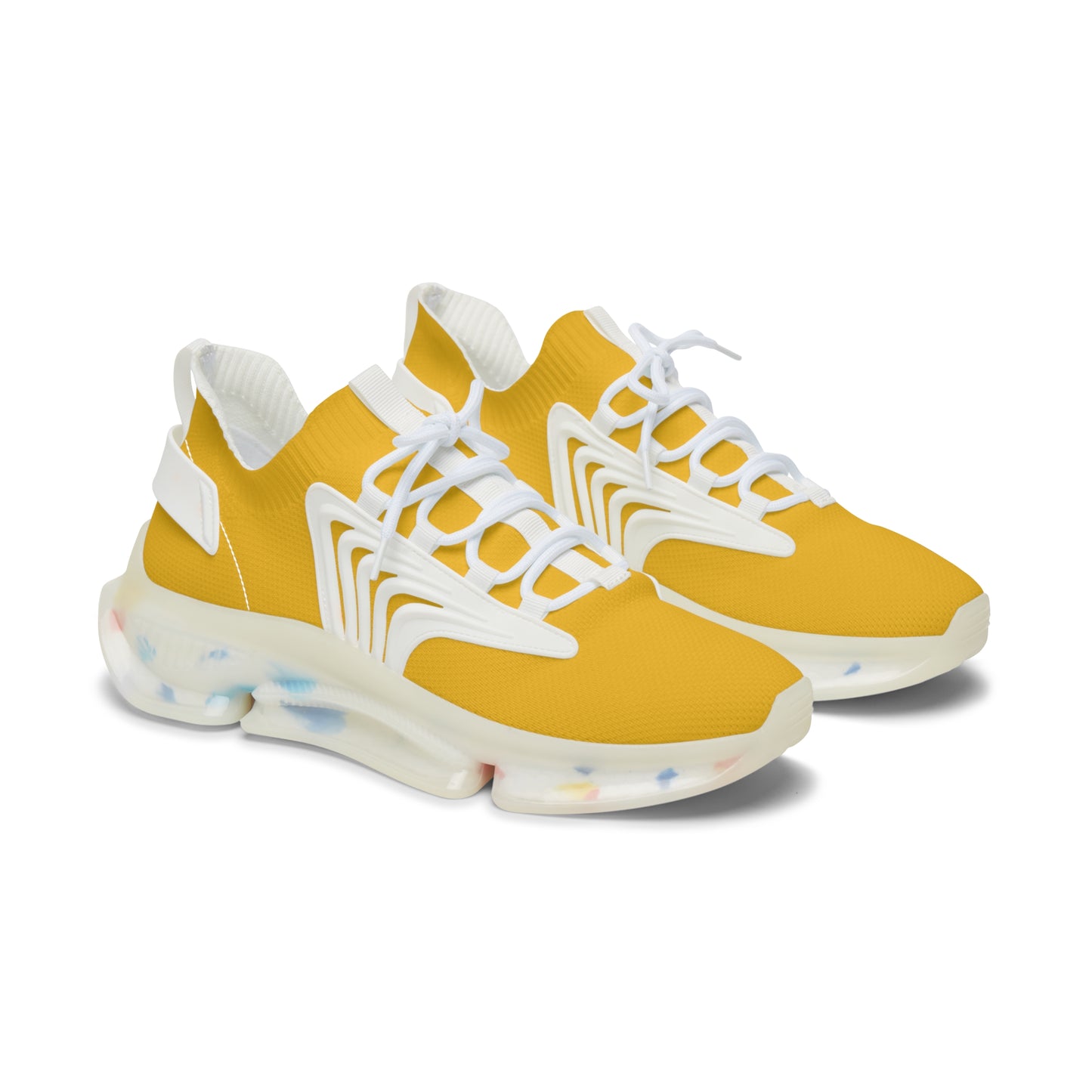 Bright Yellow Women's Mesh Sneakers for Comfort and Style, Athletic Footwear, Trendy Sneakers, Summer Shoes, Casual Footwear, Sporty Shoes