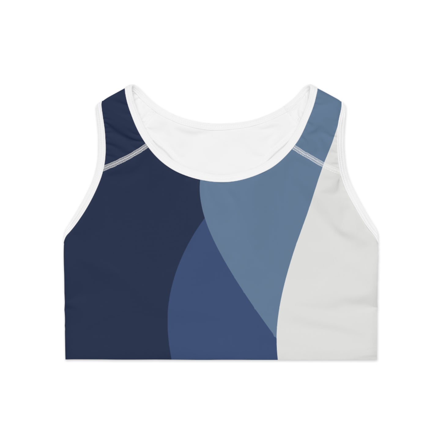 Abstract Blue Sports bra, Thong and leggings Bundle