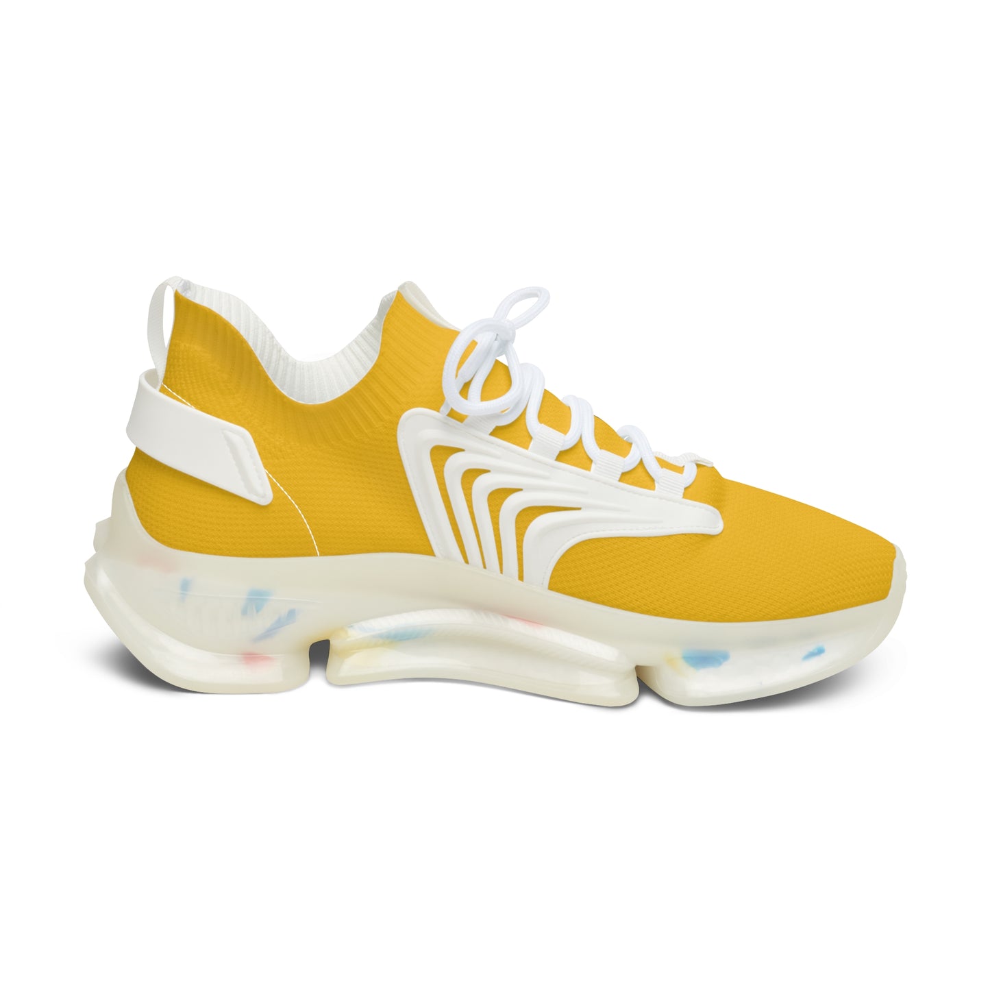 Bright Yellow Women's Mesh Sneakers for Comfort and Style, Athletic Footwear, Trendy Sneakers, Summer Shoes, Casual Footwear, Sporty Shoes