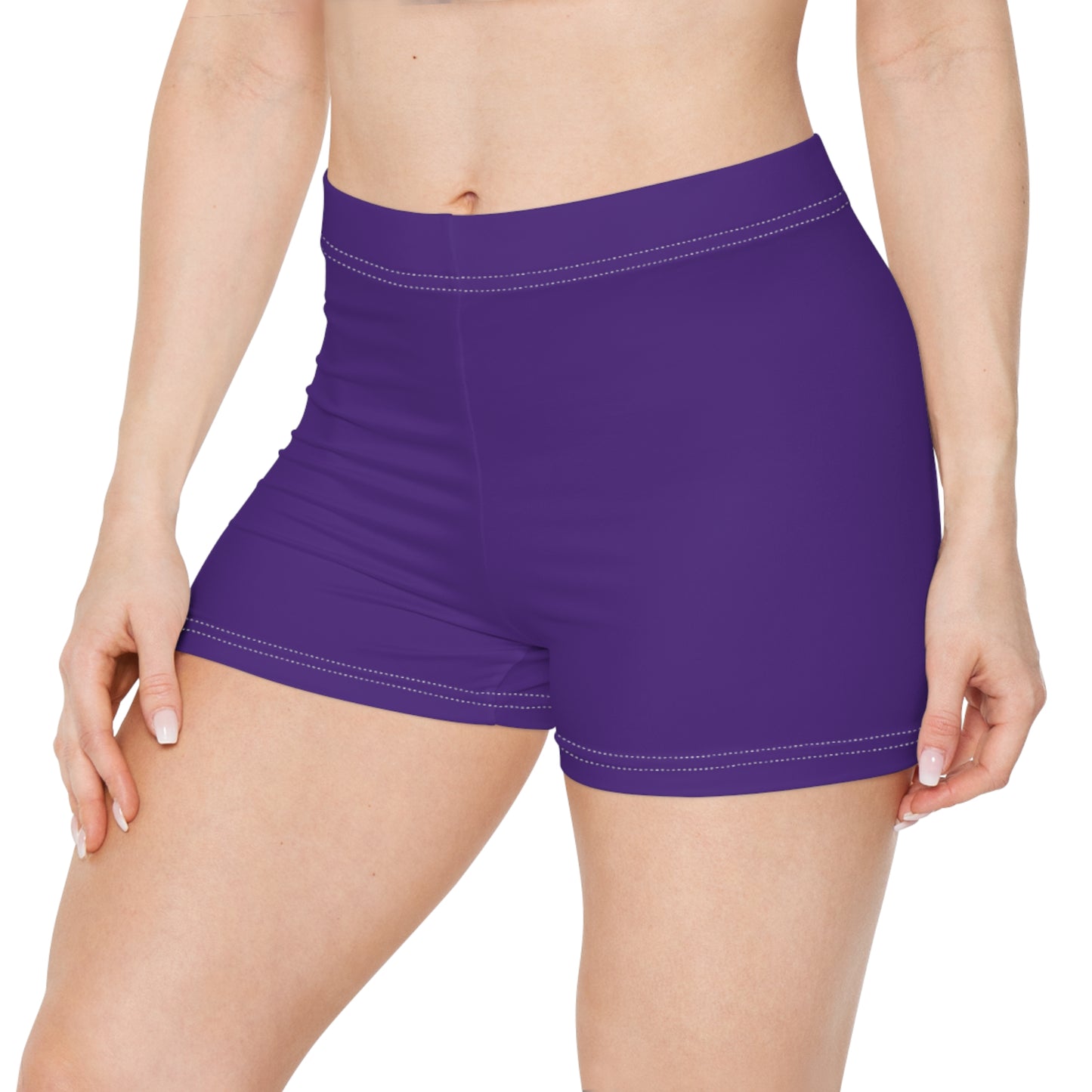 Stylish Women's Purple Shorts for Summer, Casual Fitness Wear, Beach Ready, Vacation Essential, Women's Activewear