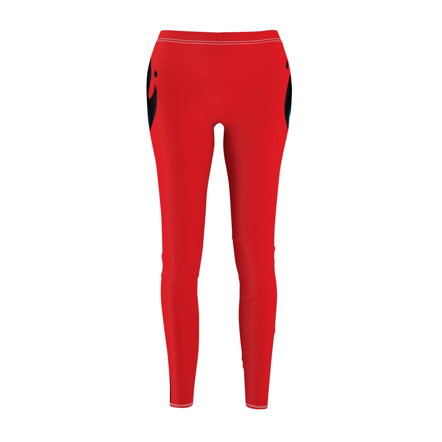 Bold Flame Design Casual Leggings for Women