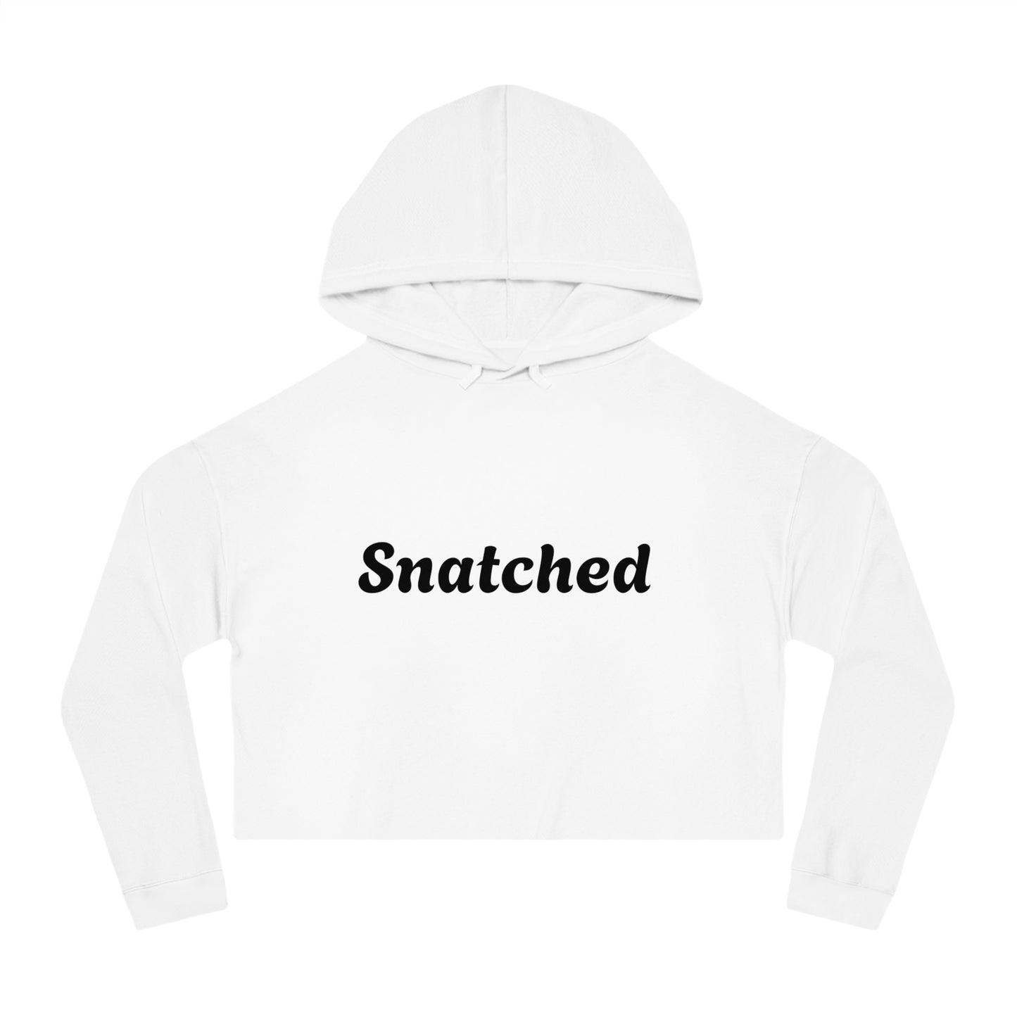 Snatched Women's Cropped Hooded Sweatshirt - Floral Design, Stylish & Comfy