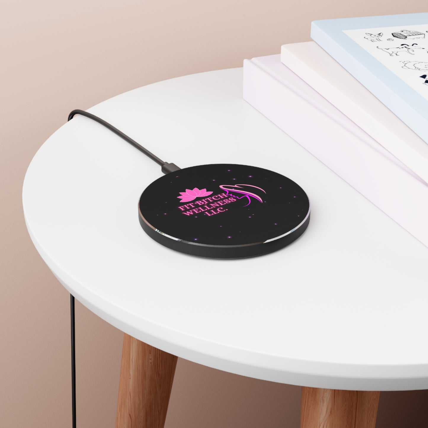 Fit Bitch Wellness Wireless Charger - Fast Charging Pad for Fitness Enthusiasts