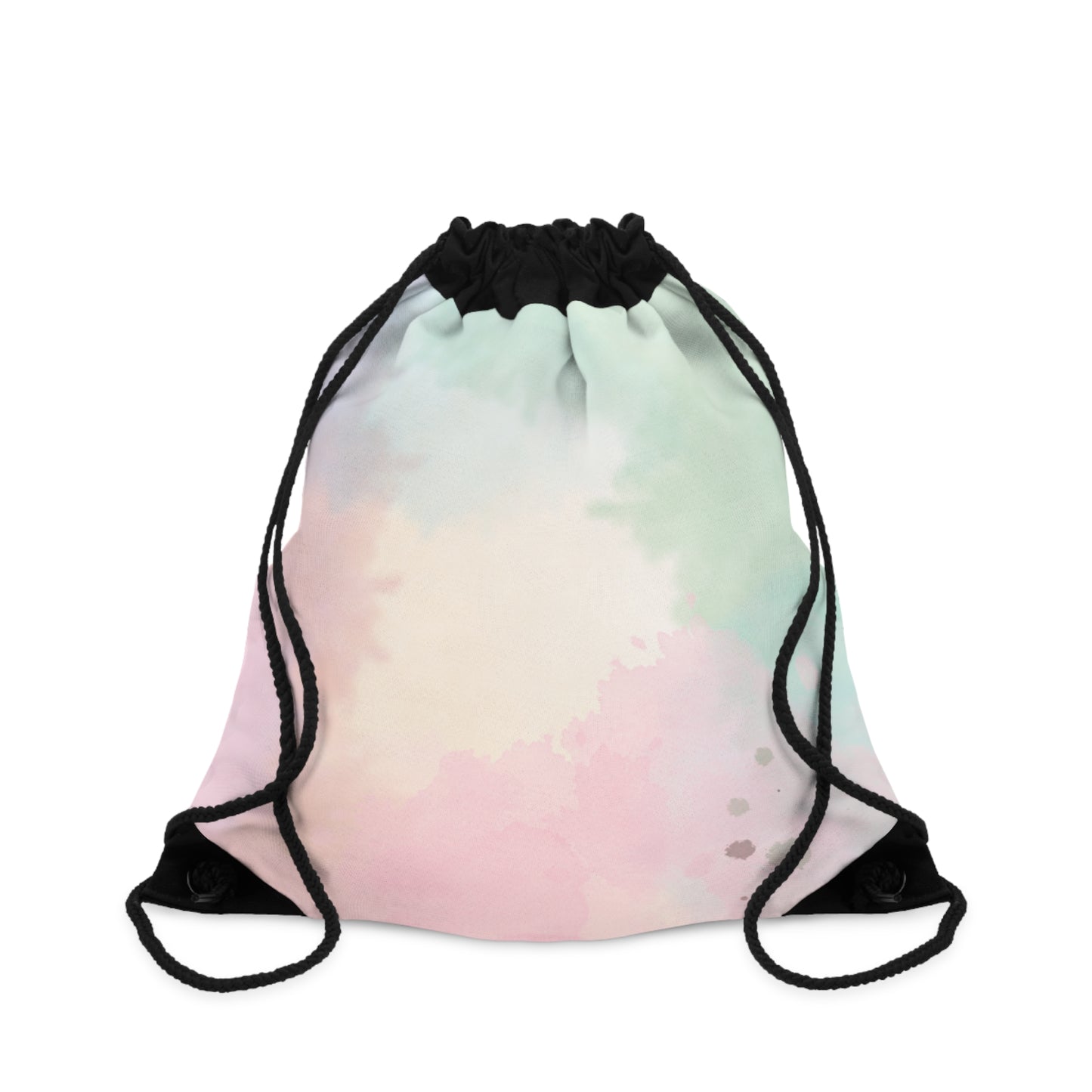 Pastel Watercolor Drawstring Bag - Stylish Lightweight Tote for Everyday Use