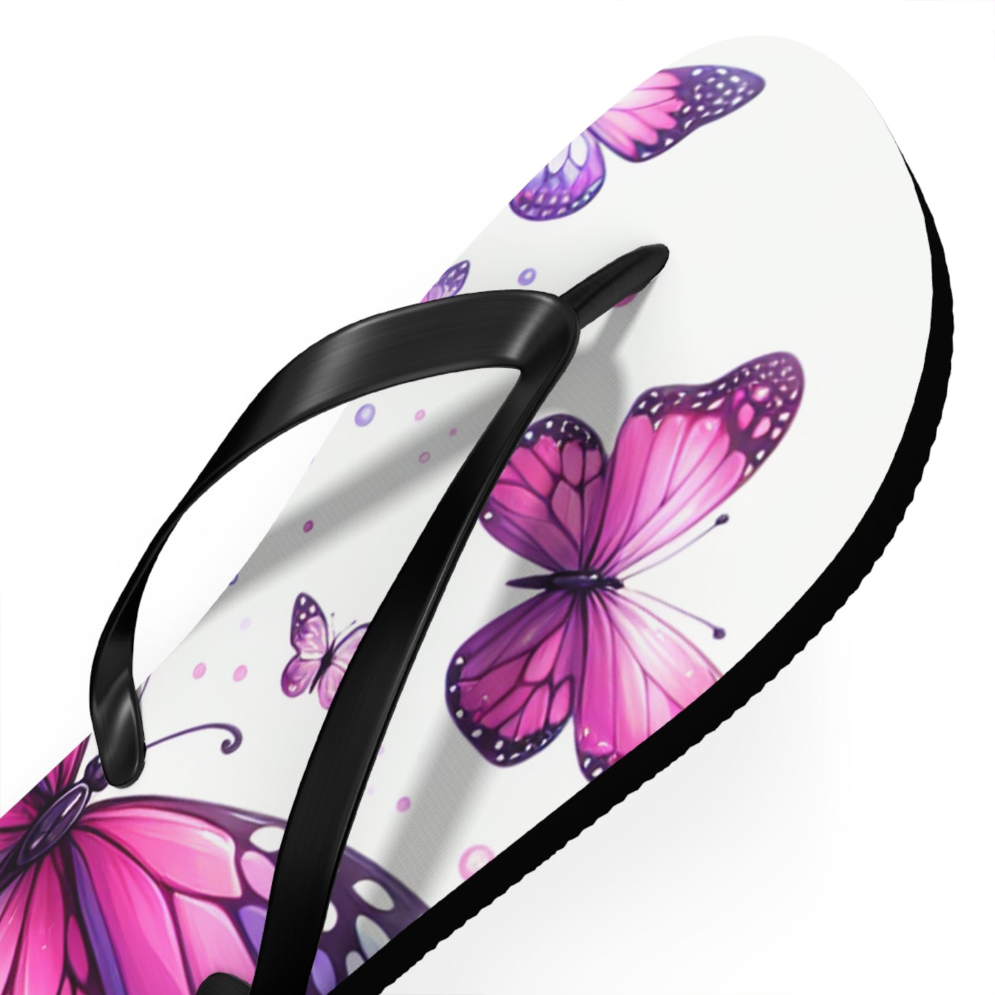 Butterfly Flip Flops - Summer Beach Sandals, Vacation Footwear, Gift for Her, Outdoor Fun, Festival Essentials, Poolside Vibes