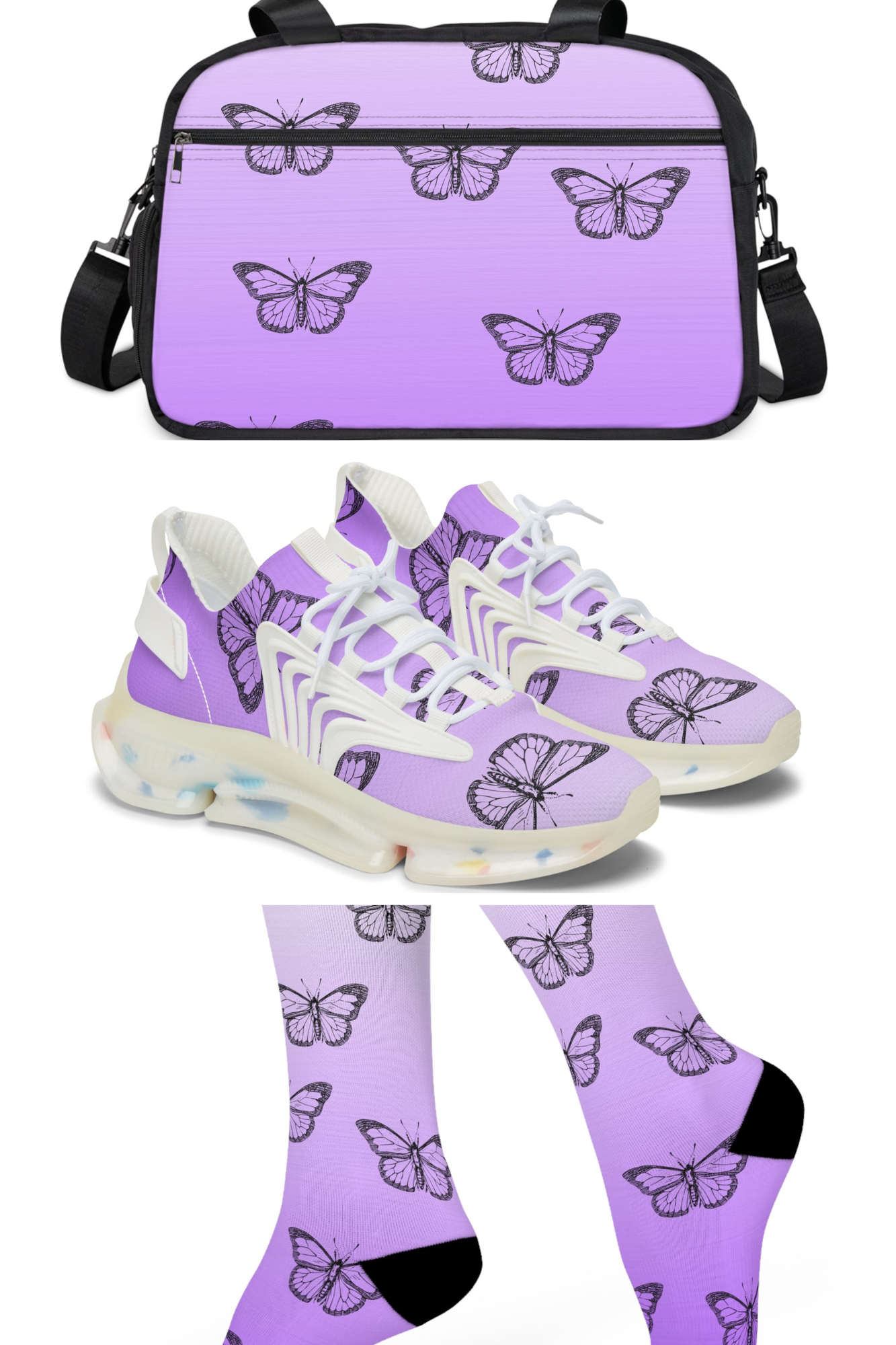 Dee Dee's bag and sneakers bundle