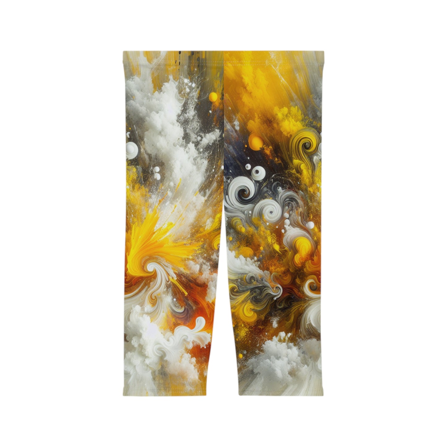 Vibrant Abstract Women’s Capri Leggings