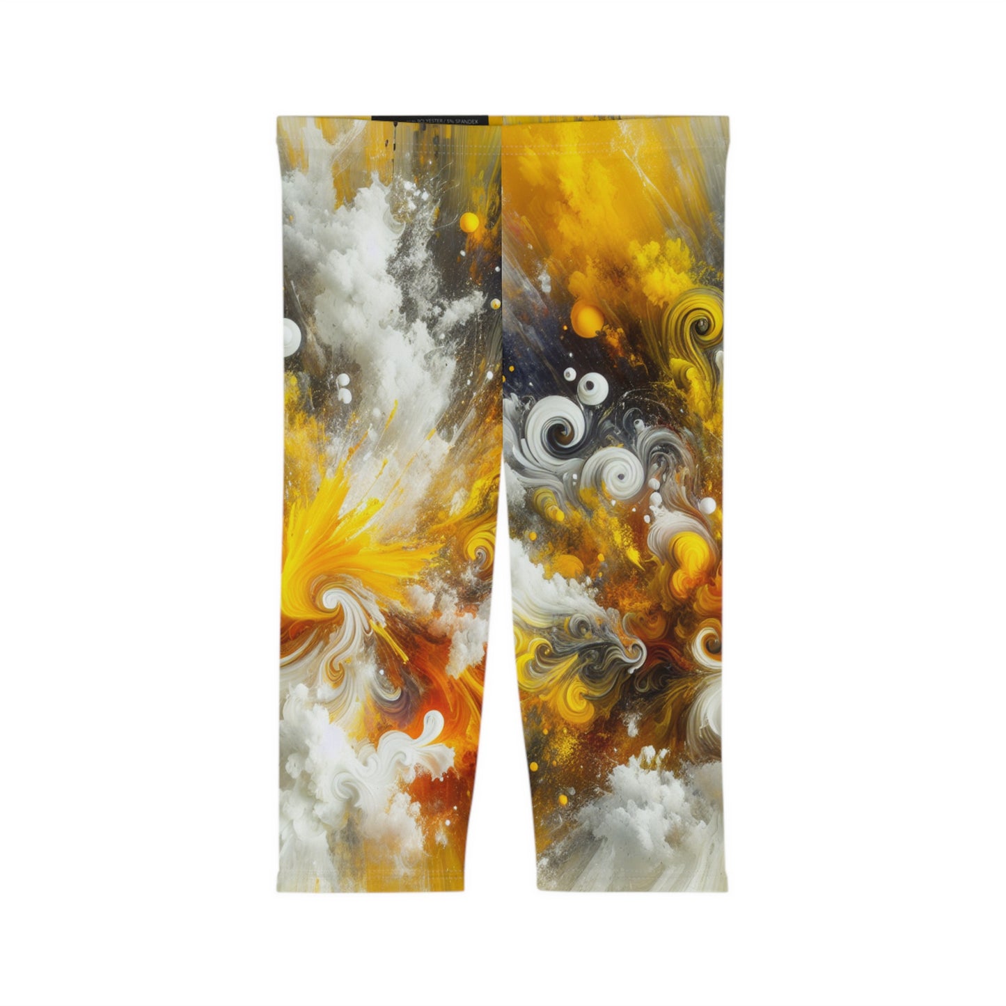 Vibrant Abstract Women’s Capri Leggings