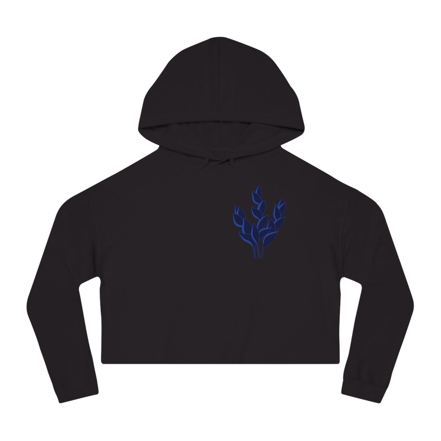 Floral Women’s Cropped Hooded Sweatshirt - Cozy and Stylish Streetwear
