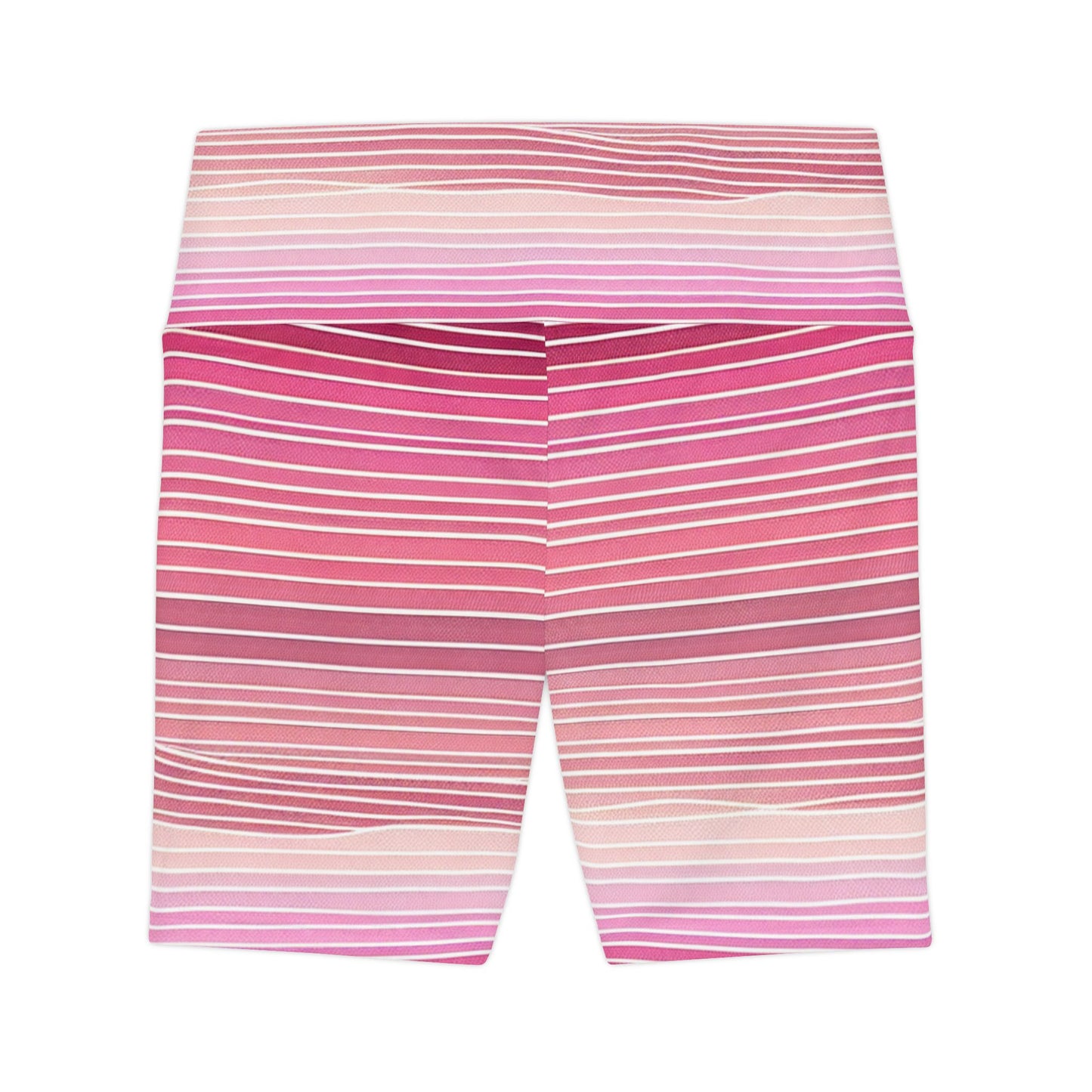 Women's Striped Workout Shorts - Stylish Athletic Shorts for Fitness Enthusiasts