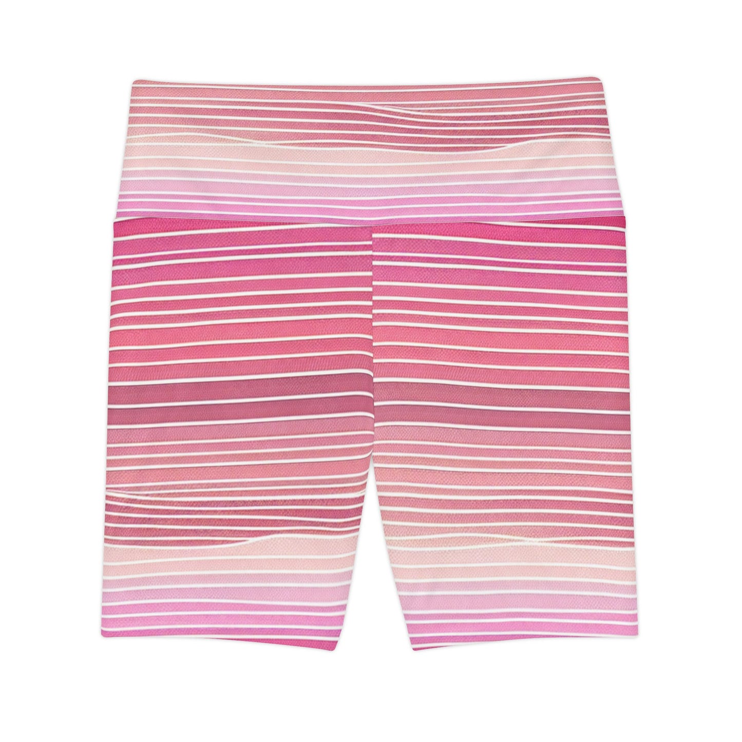 Women's Striped Workout Shorts - Stylish Athletic Shorts for Fitness Enthusiasts