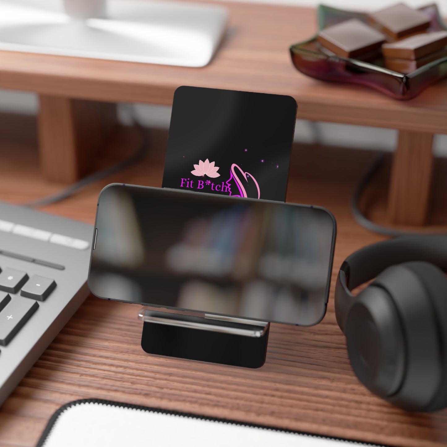 Fit B*tch Smartphone Display Stand - Stylish Phone Holder for Wellness Enthusiasts