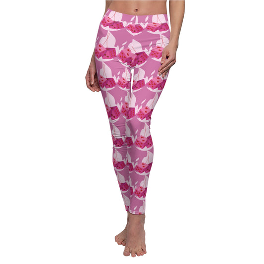 Charming Cherry Print Leggings for Women - Stylish & Comfortable Casual Wear