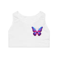 Colorful Butterfly Sports Bra - Comfortable Activewear for Fitness & Yoga