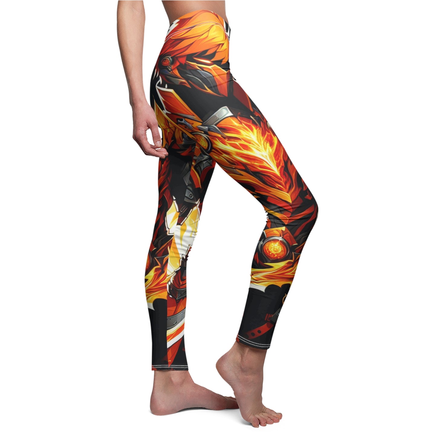 Fierce Fire-Dragon Women's Casual Leggings - Vibrant and Stylish Activewear