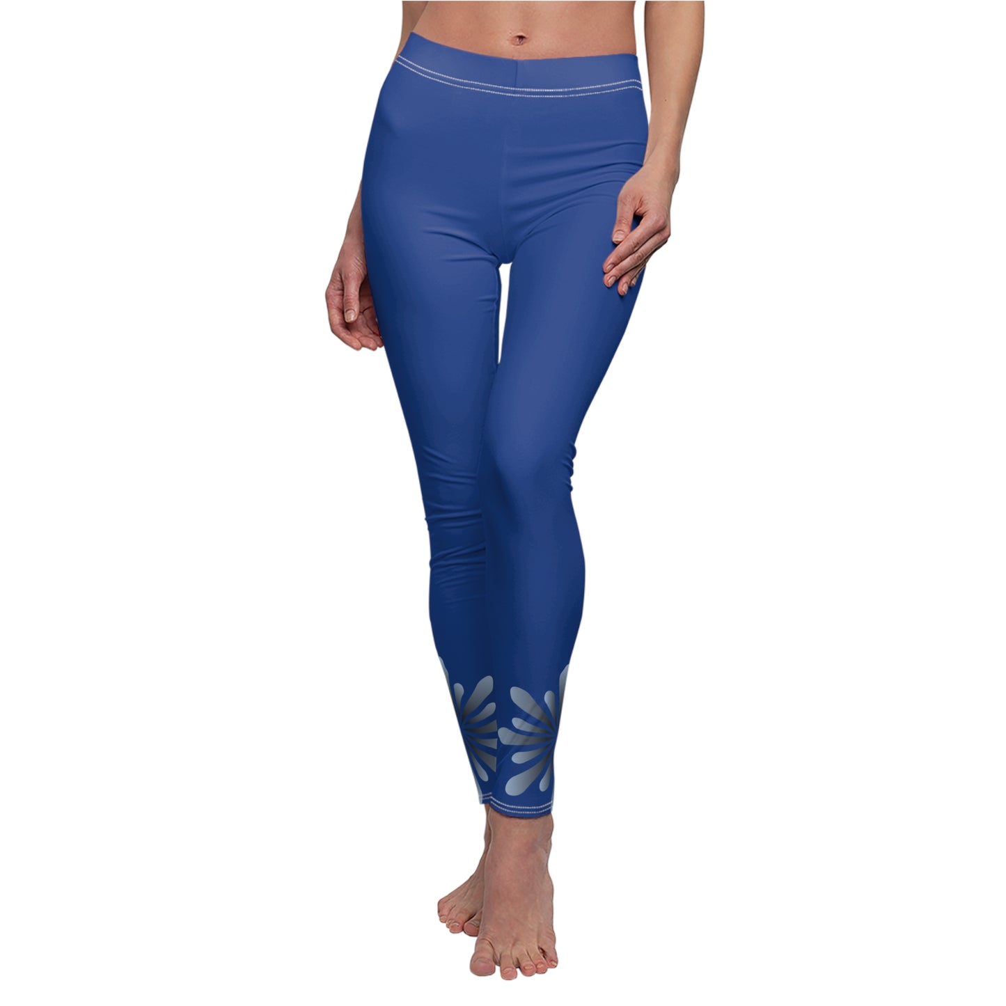 Floral Cut & Sew Casual Leggings for Women - Stylish Activewear