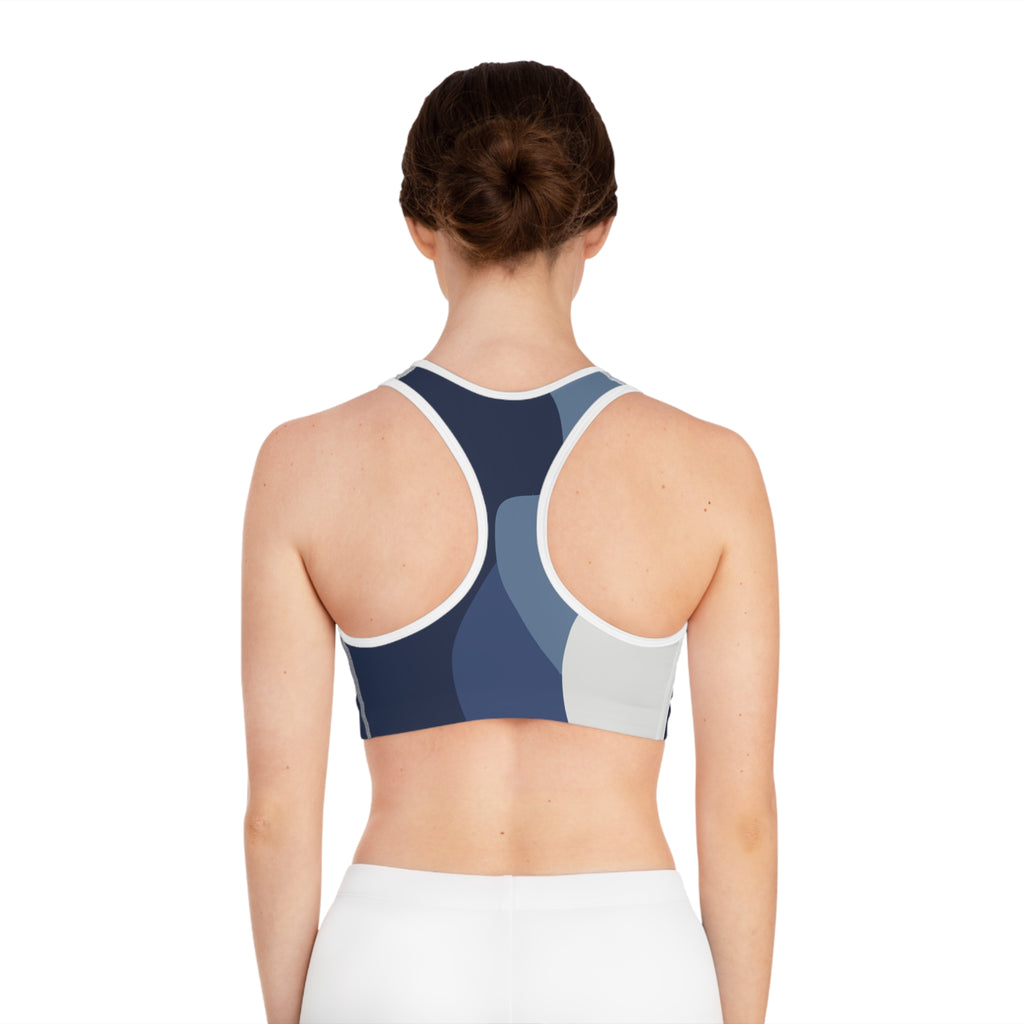 Stylish Navy-Blue Sports Bra for Active Women