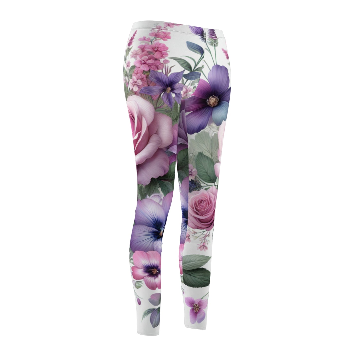 Floral Print Women's Casual Leggings - Stylish & Comfortable Activewear