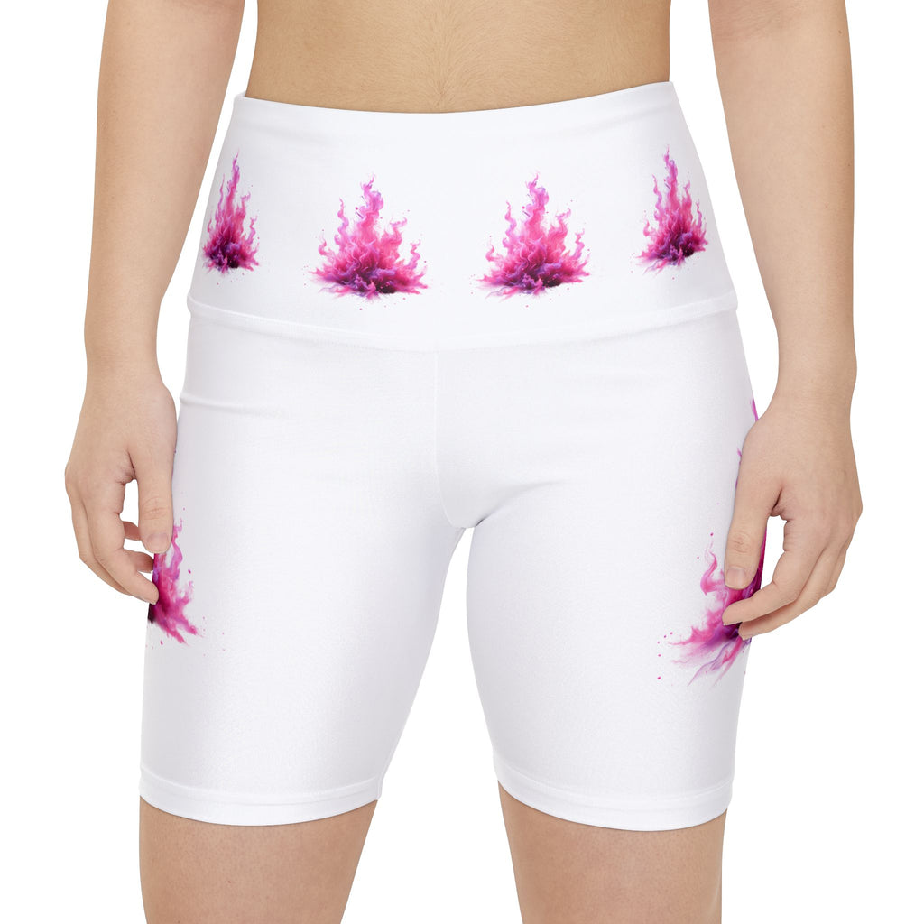 Pink flame Women's Workout Shorts