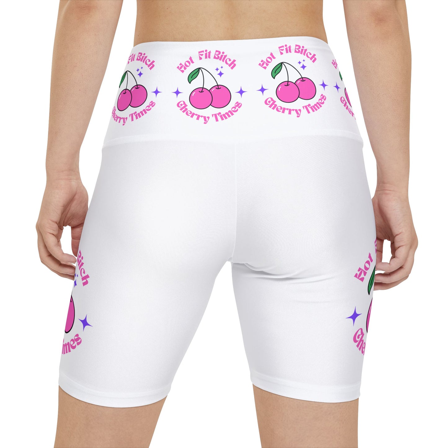 Cherry Vibes Women's Workout Shorts - Hot Fit Bitch Collection