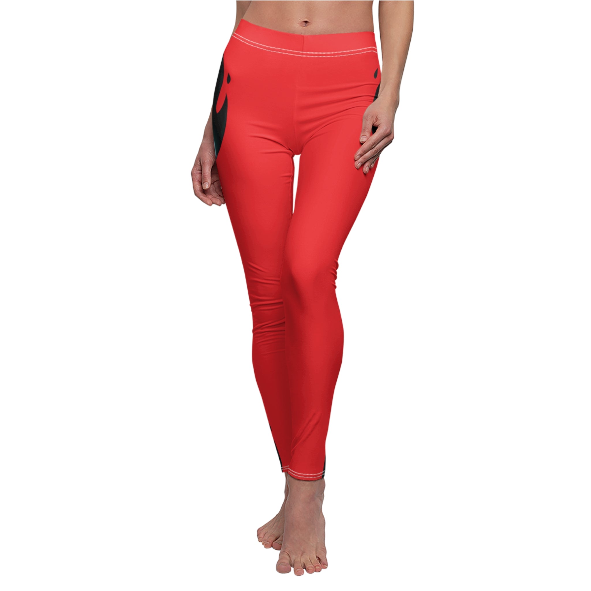 Bold Flame Design Casual Leggings for Women