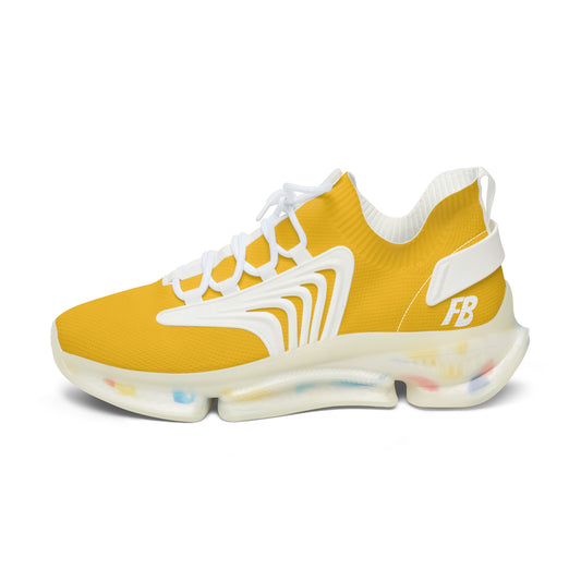 Bright Yellow Women's Mesh Sneakers for Comfort and Style, Athletic Footwear, Trendy Sneakers, Summer Shoes, Casual Footwear, Sporty Shoes