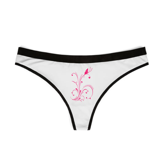 Floral Print Women's Thongs – Comfortable & Stylish Lingerie